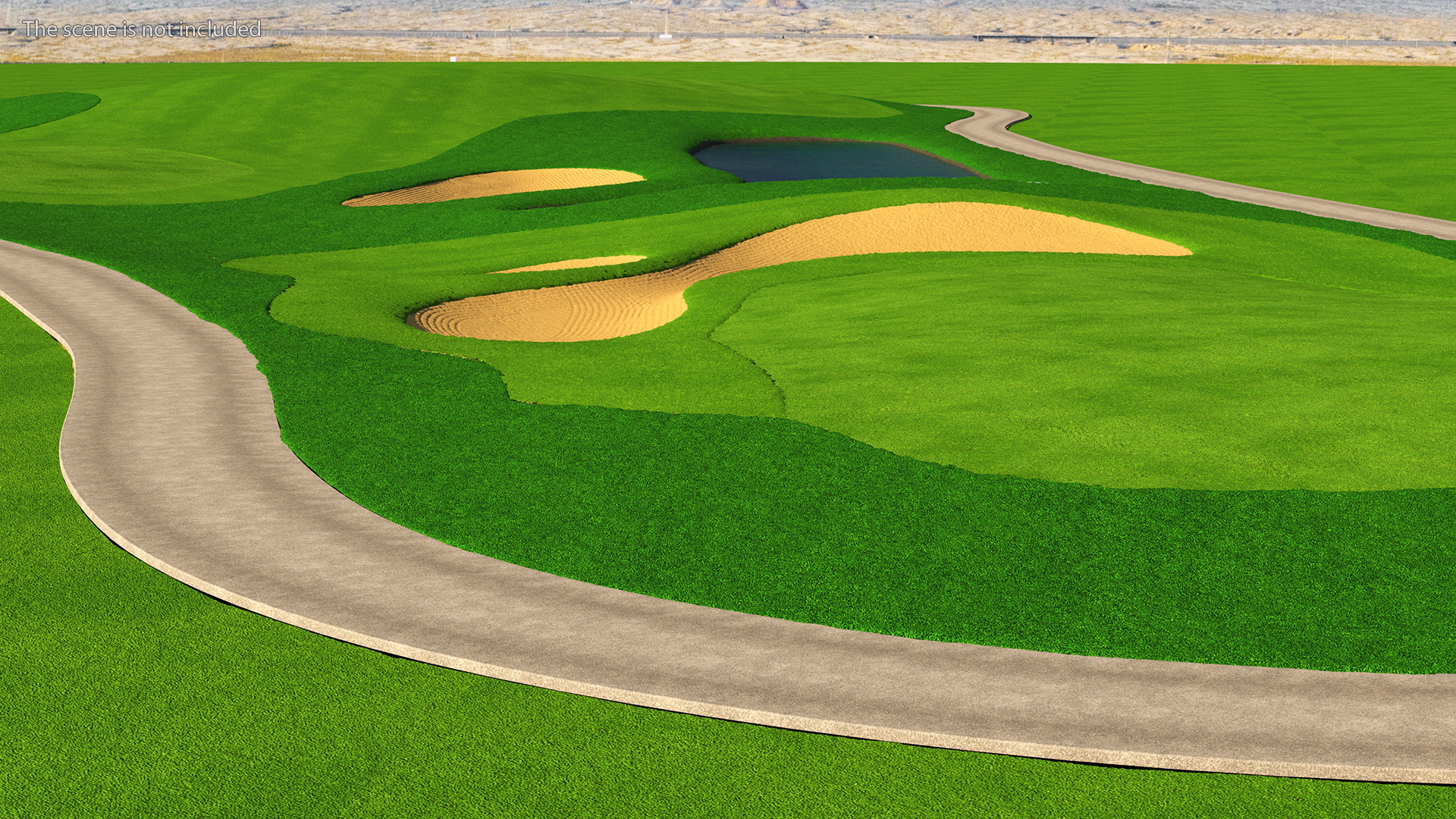 3D model Golf Course Sand Pit