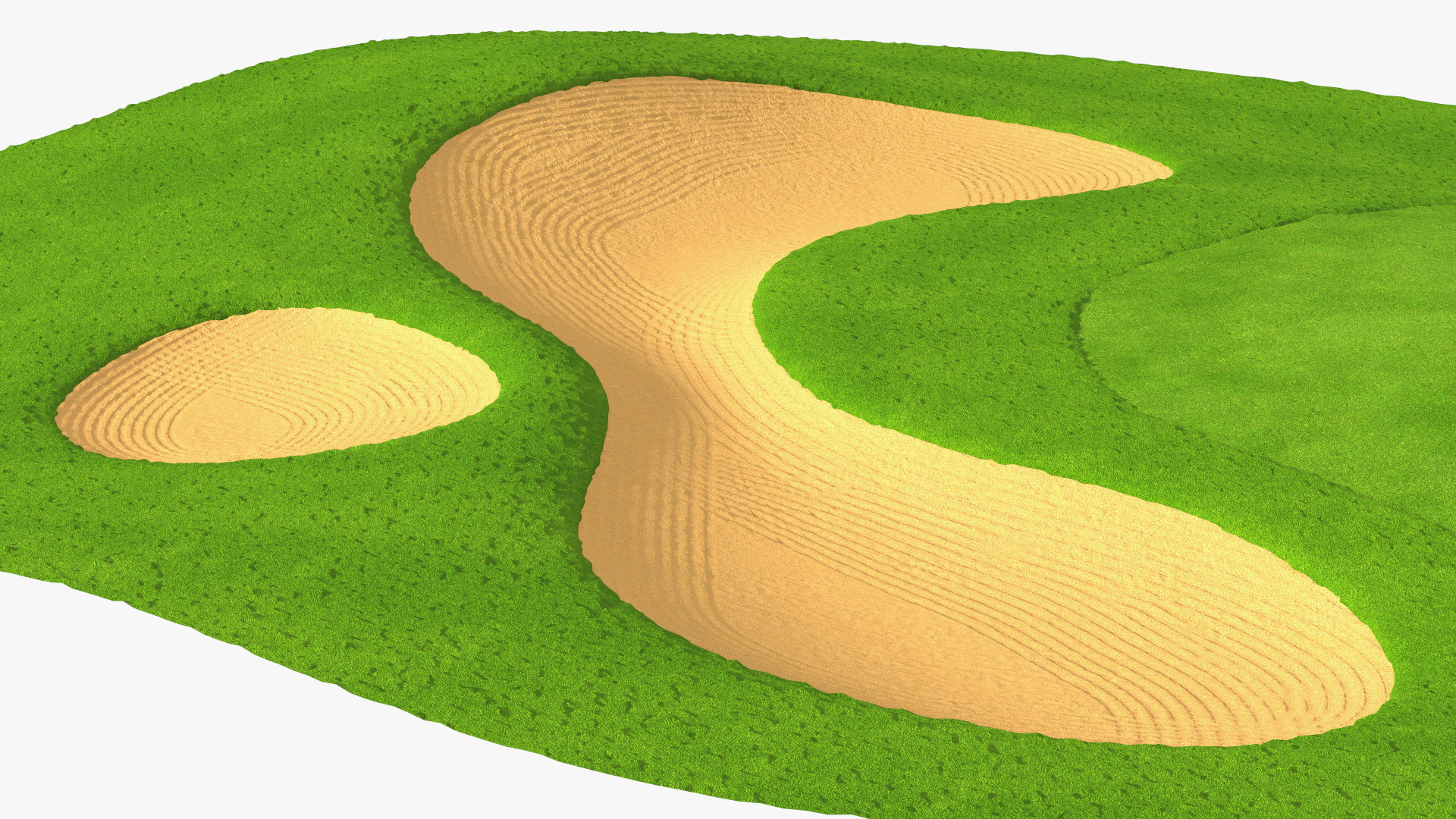 3D model Golf Course Sand Pit