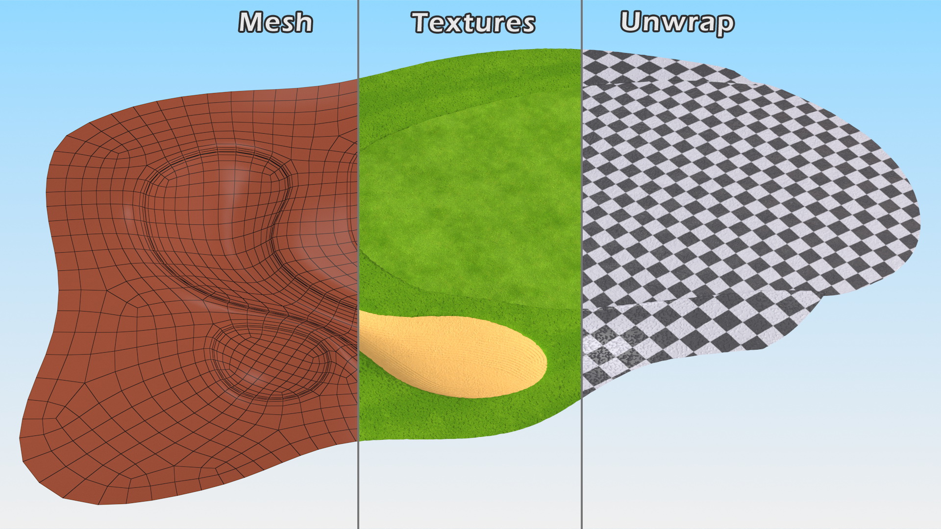3D model Golf Course Sand Pit