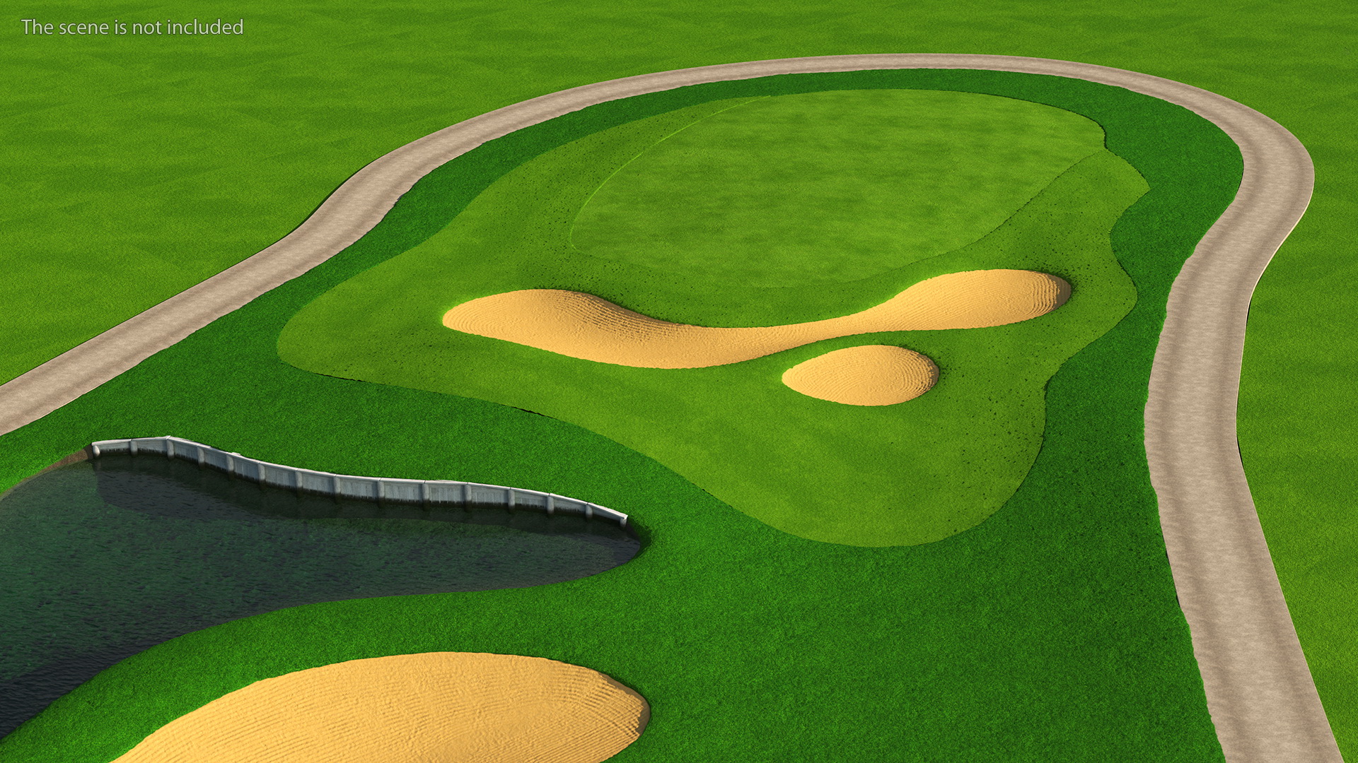3D model Golf Course Sand Pit