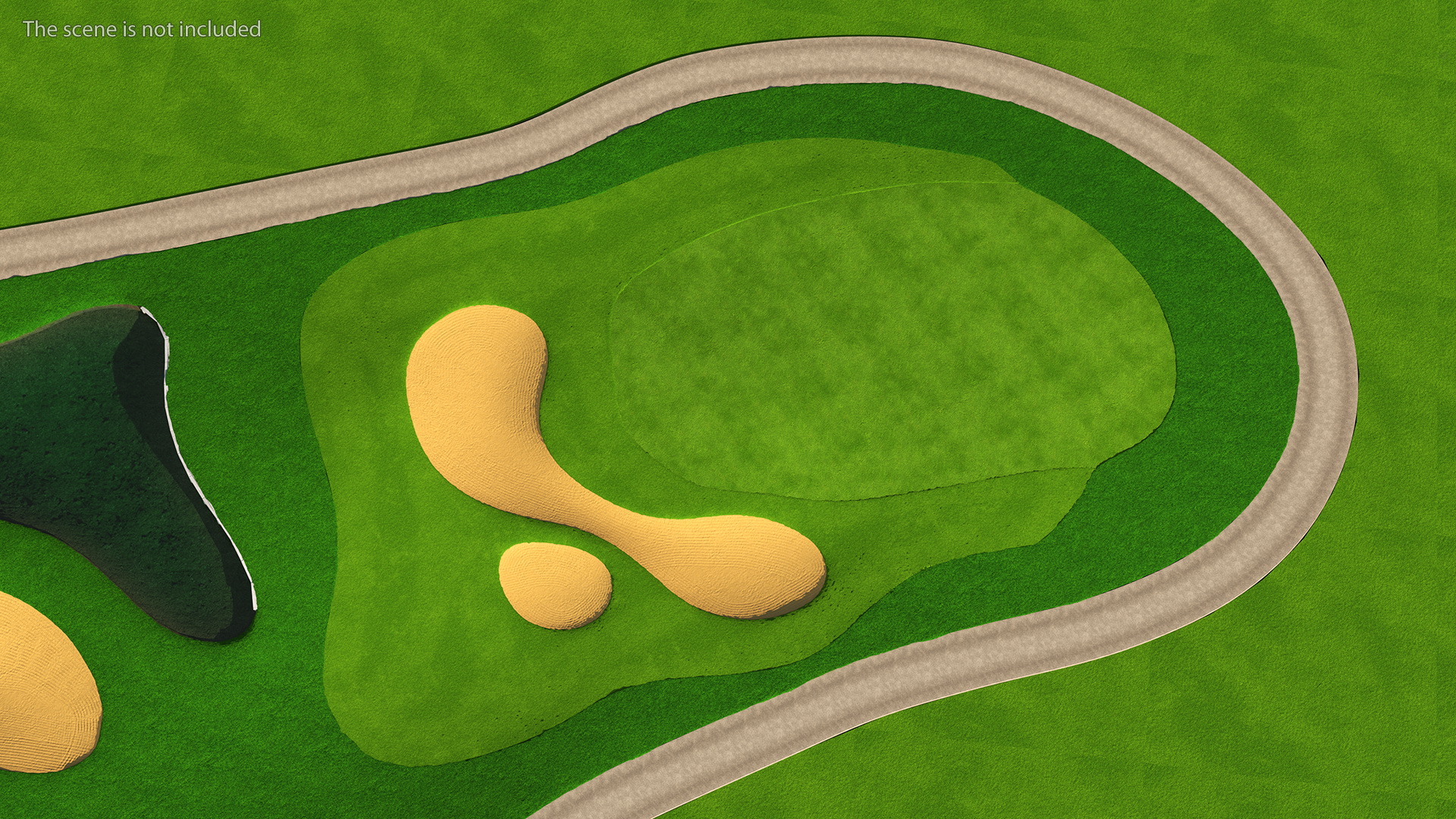 3D model Golf Course Sand Pit