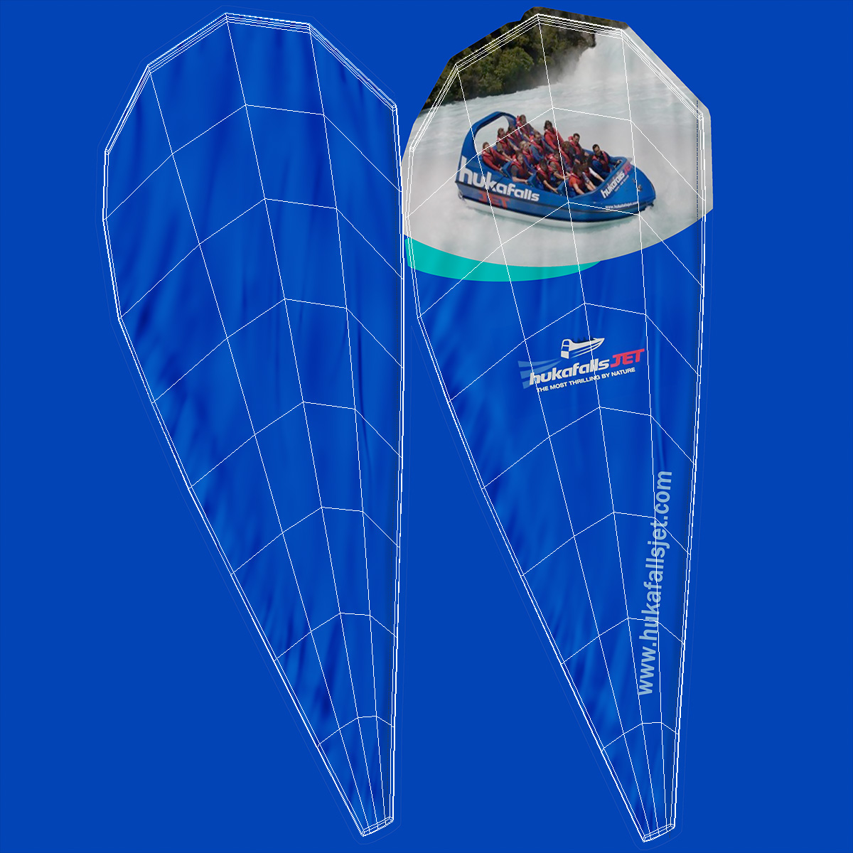 3D Promotional Feather Flag Banner