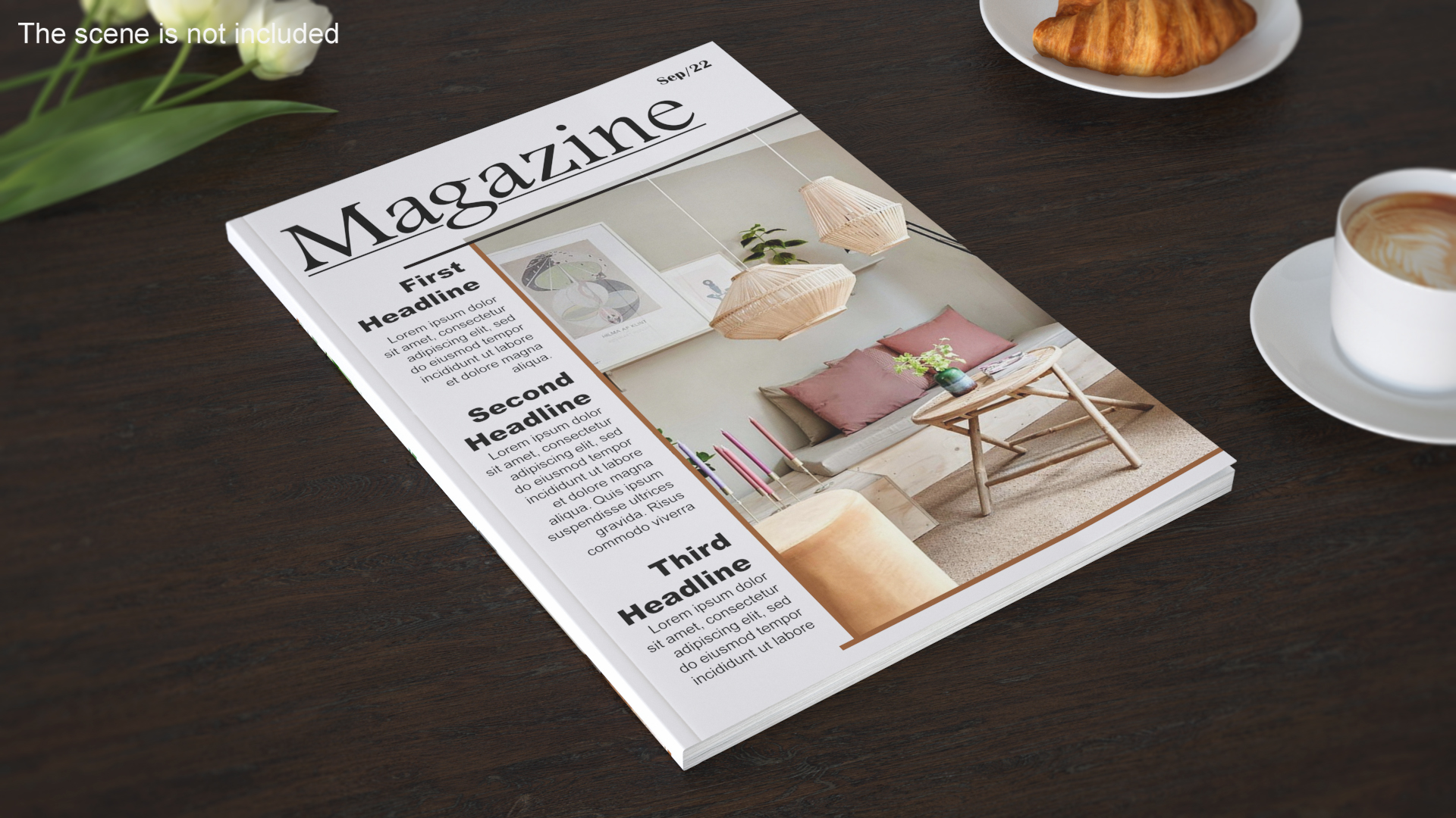Interior Magazine Mockup 3D model