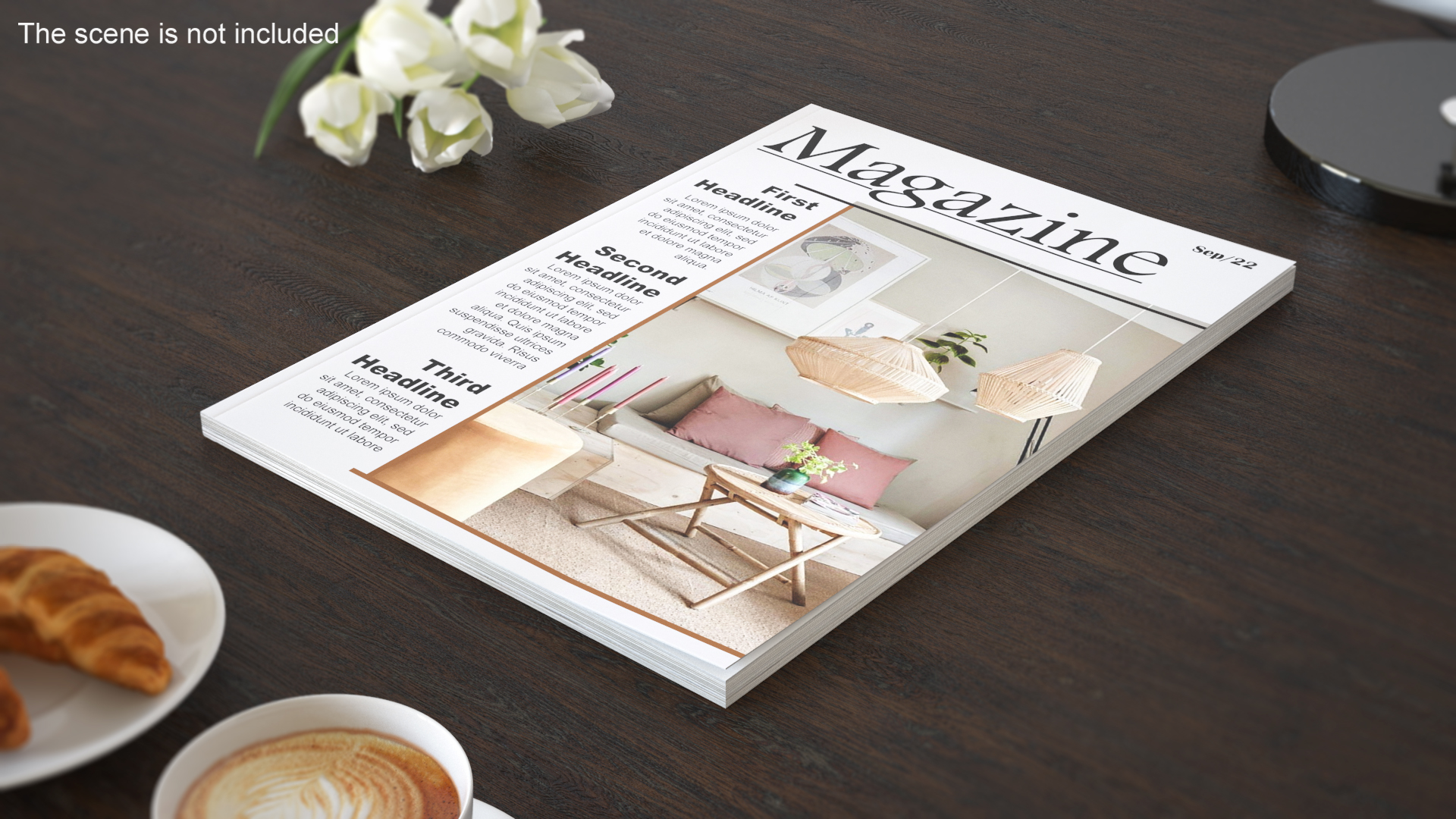 Interior Magazine Mockup 3D model