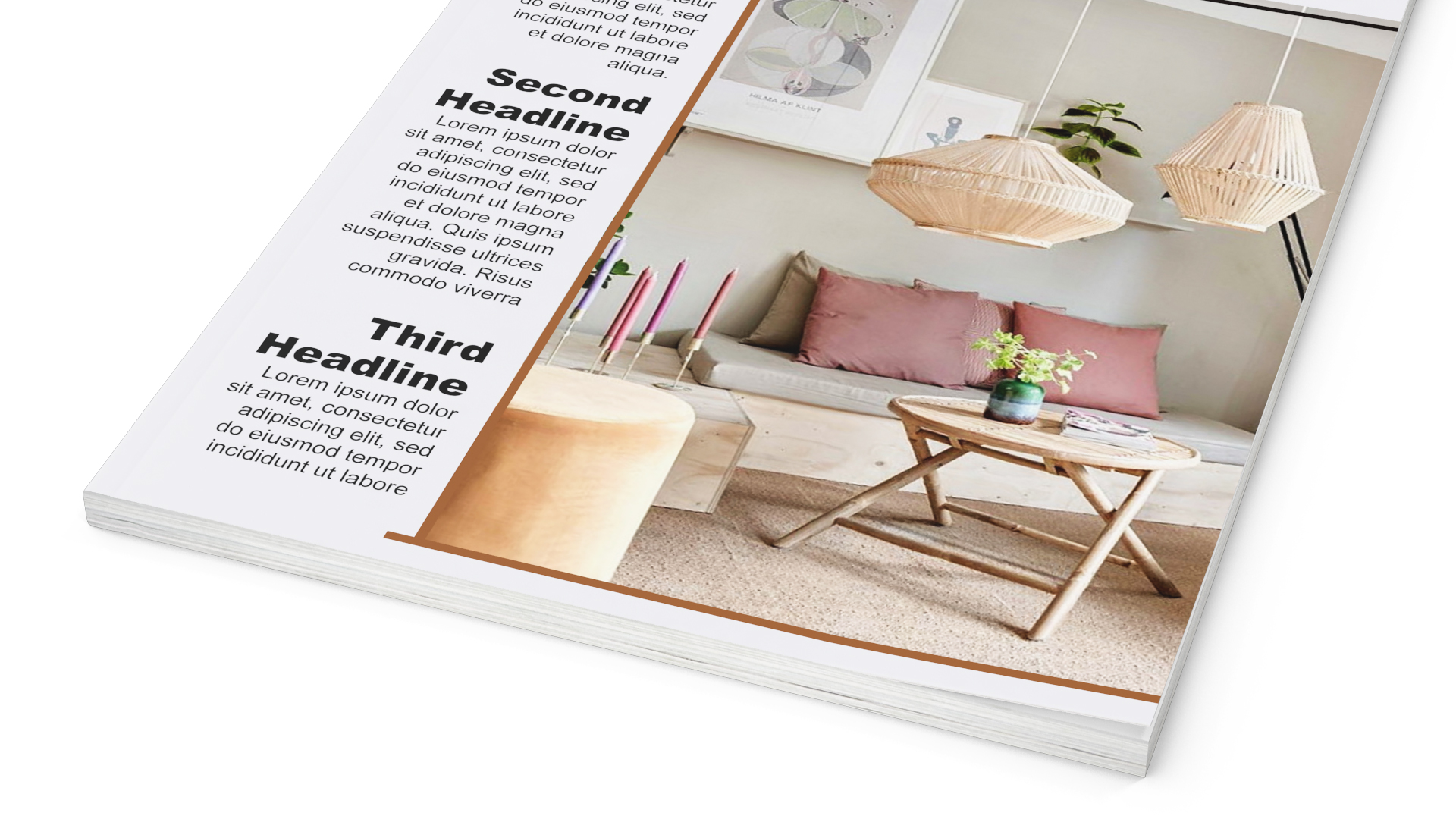Interior Magazine Mockup 3D model