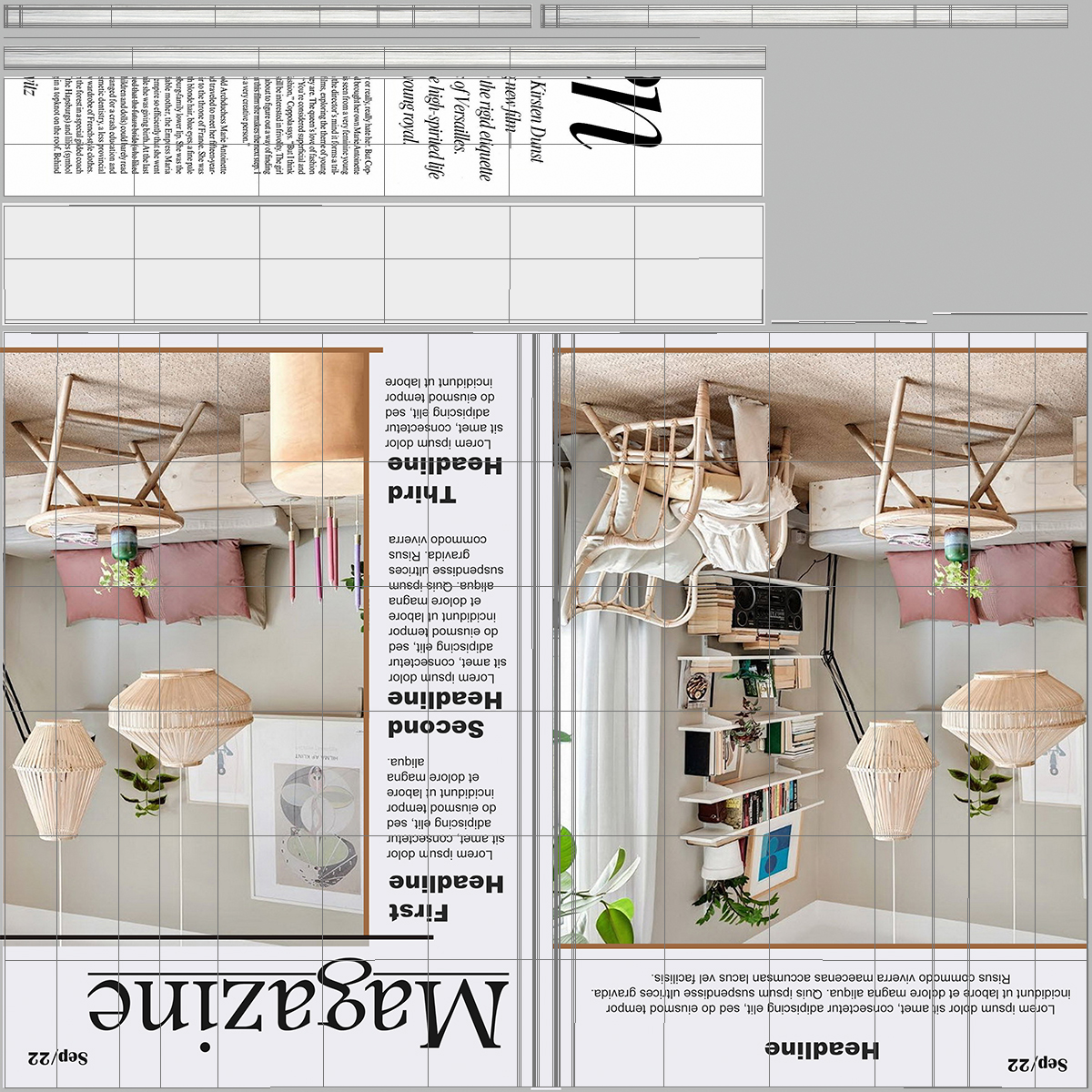 Interior Magazine Mockup 3D model