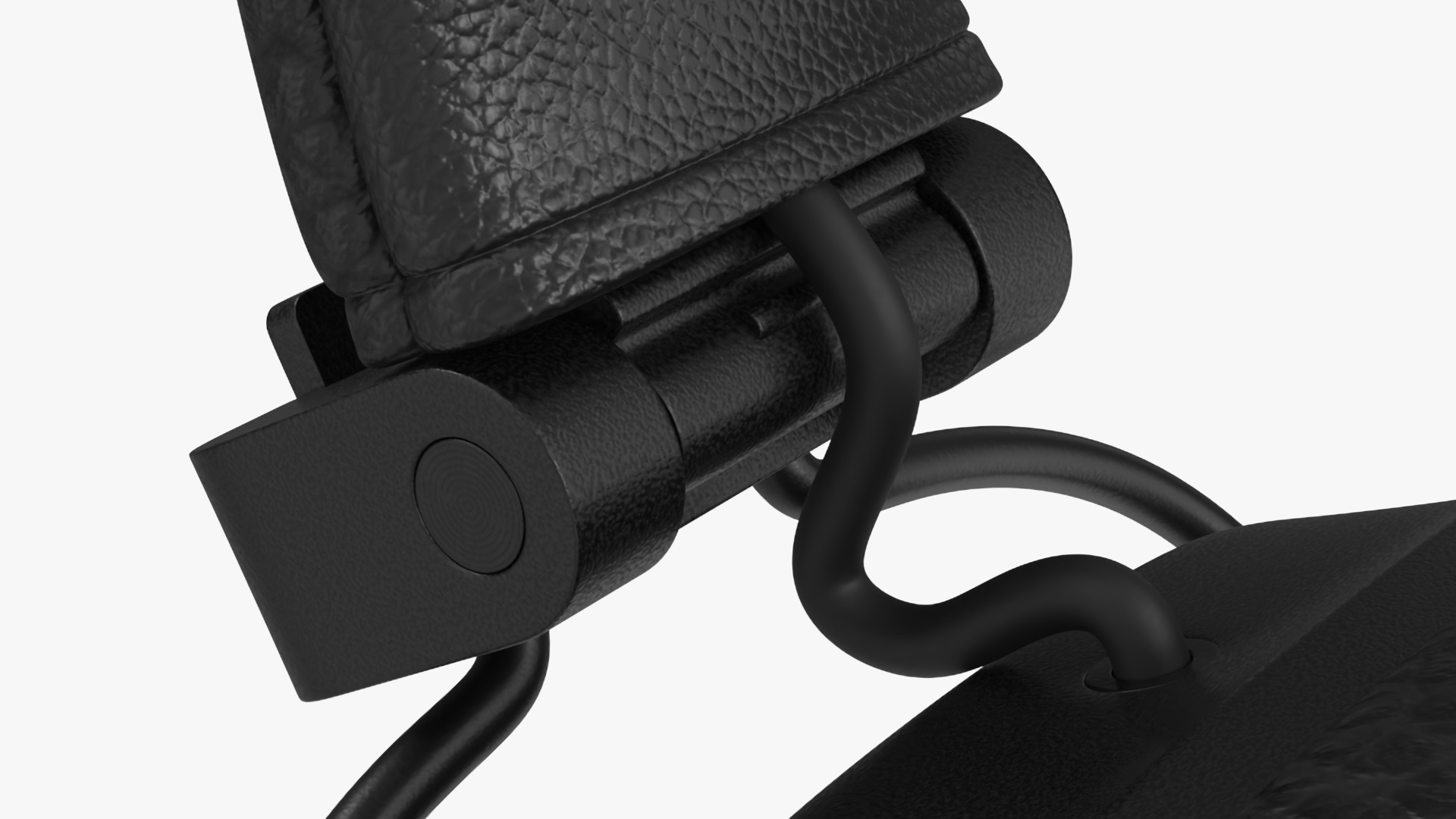 3D model Overhead Headphones Black Generic Rigged