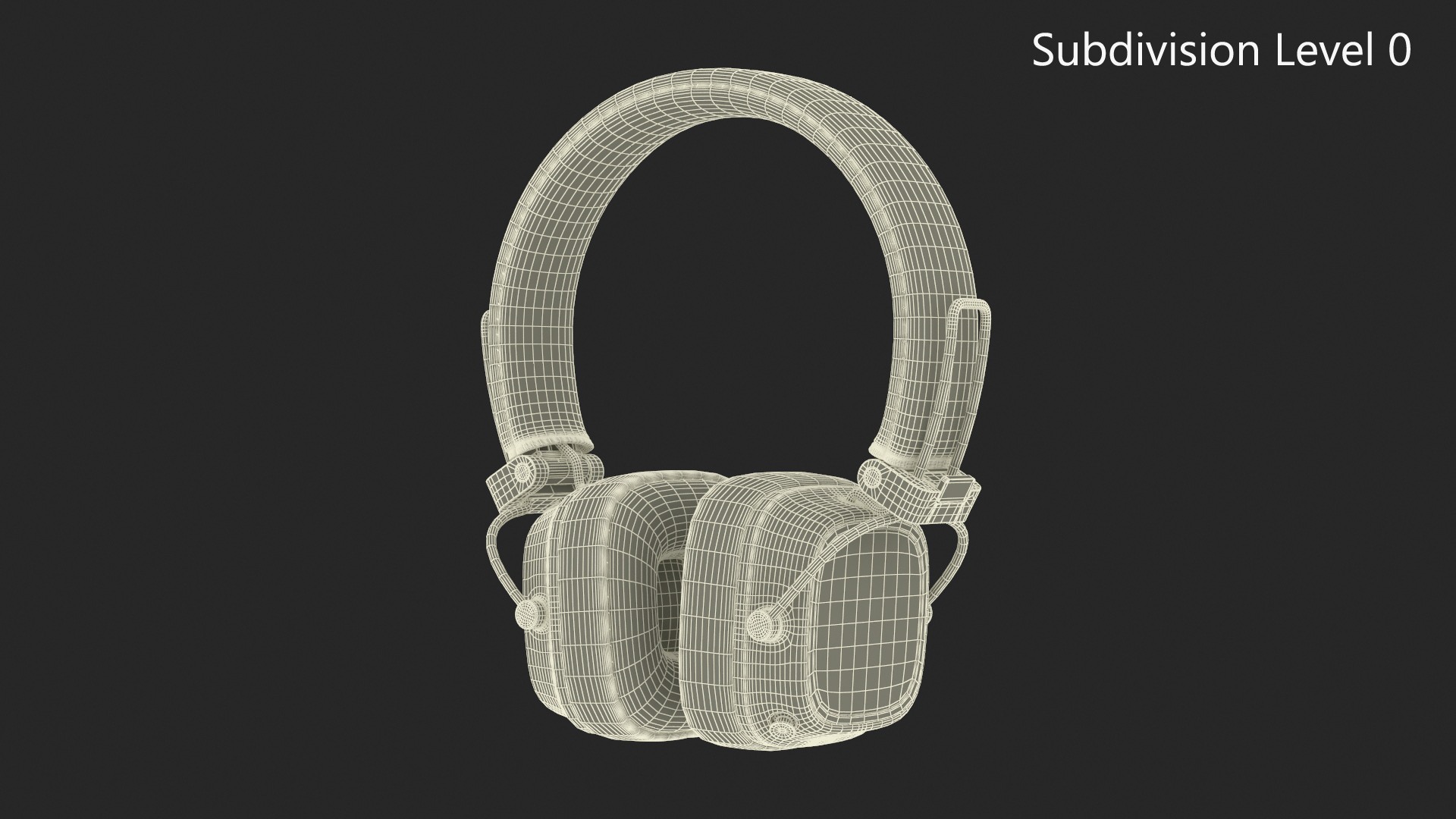 3D model Overhead Headphones Black Generic Rigged