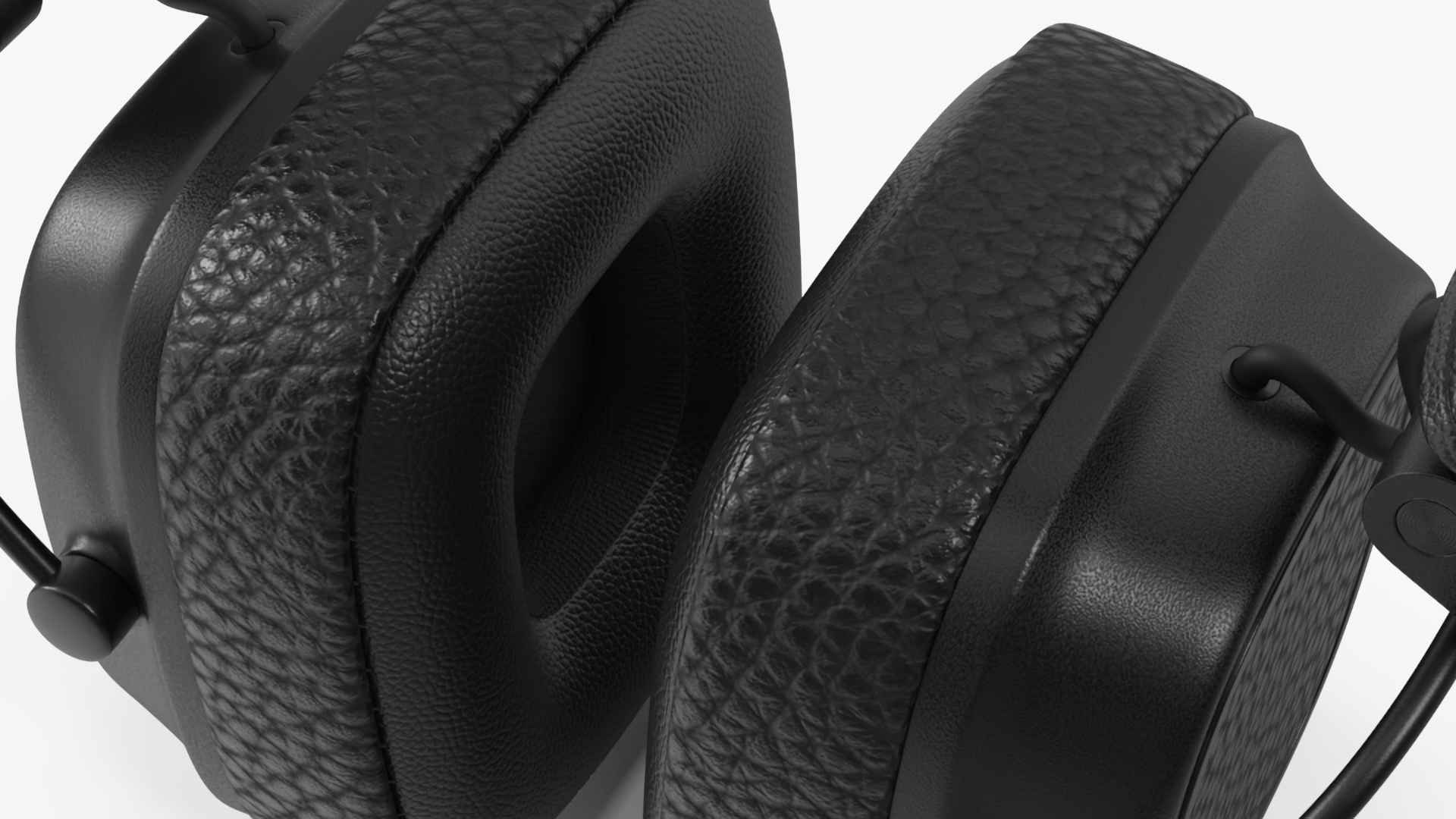 3D model Overhead Headphones Black Generic Rigged