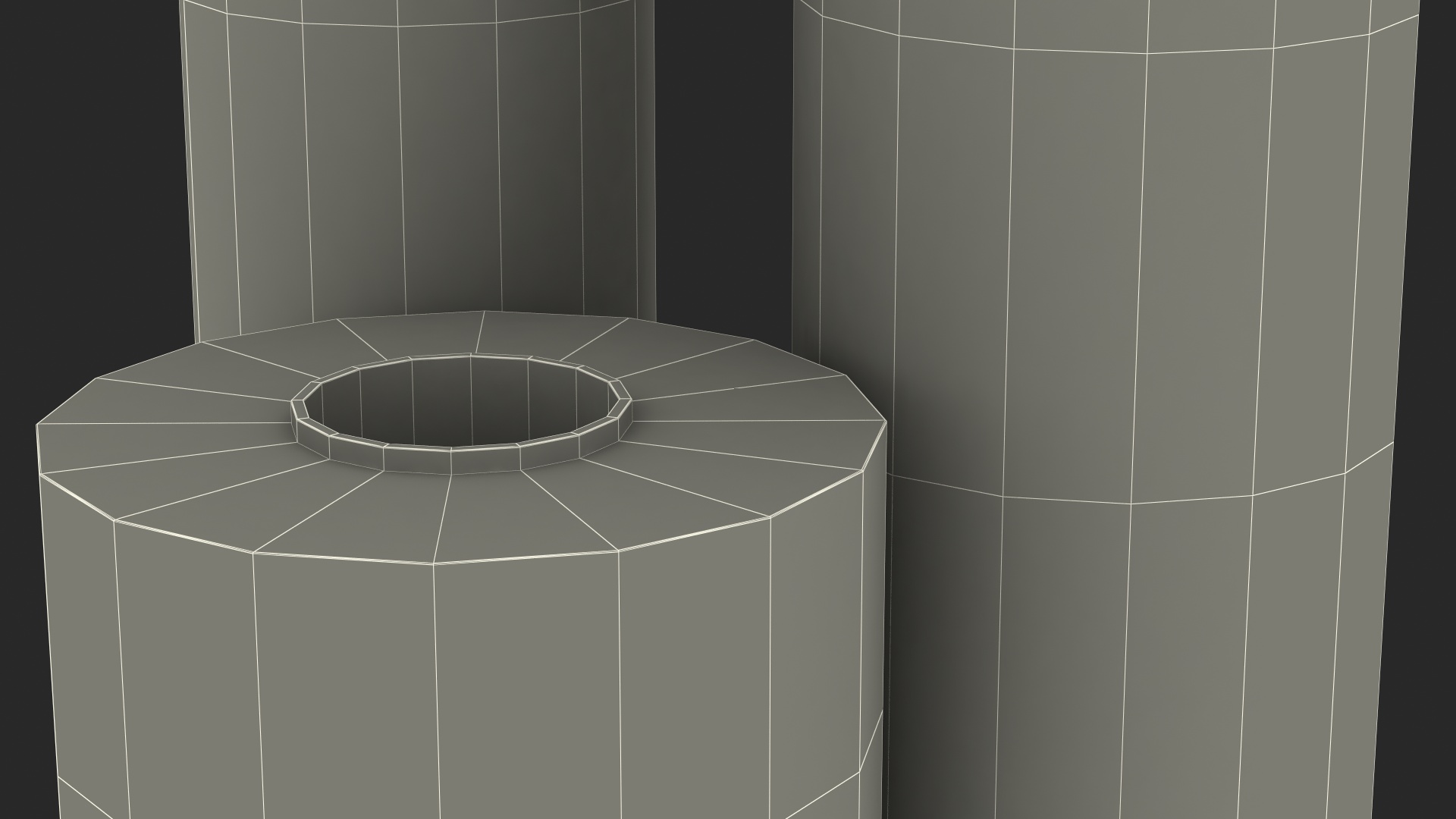 3D Roll of Wrapping Stretch Film 3 Pieces model