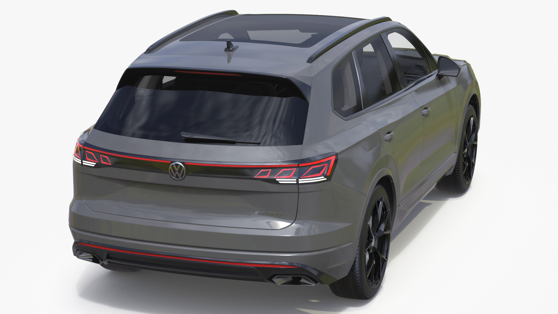 3D Volkswagen Touareg 2024 Grey Lights On model