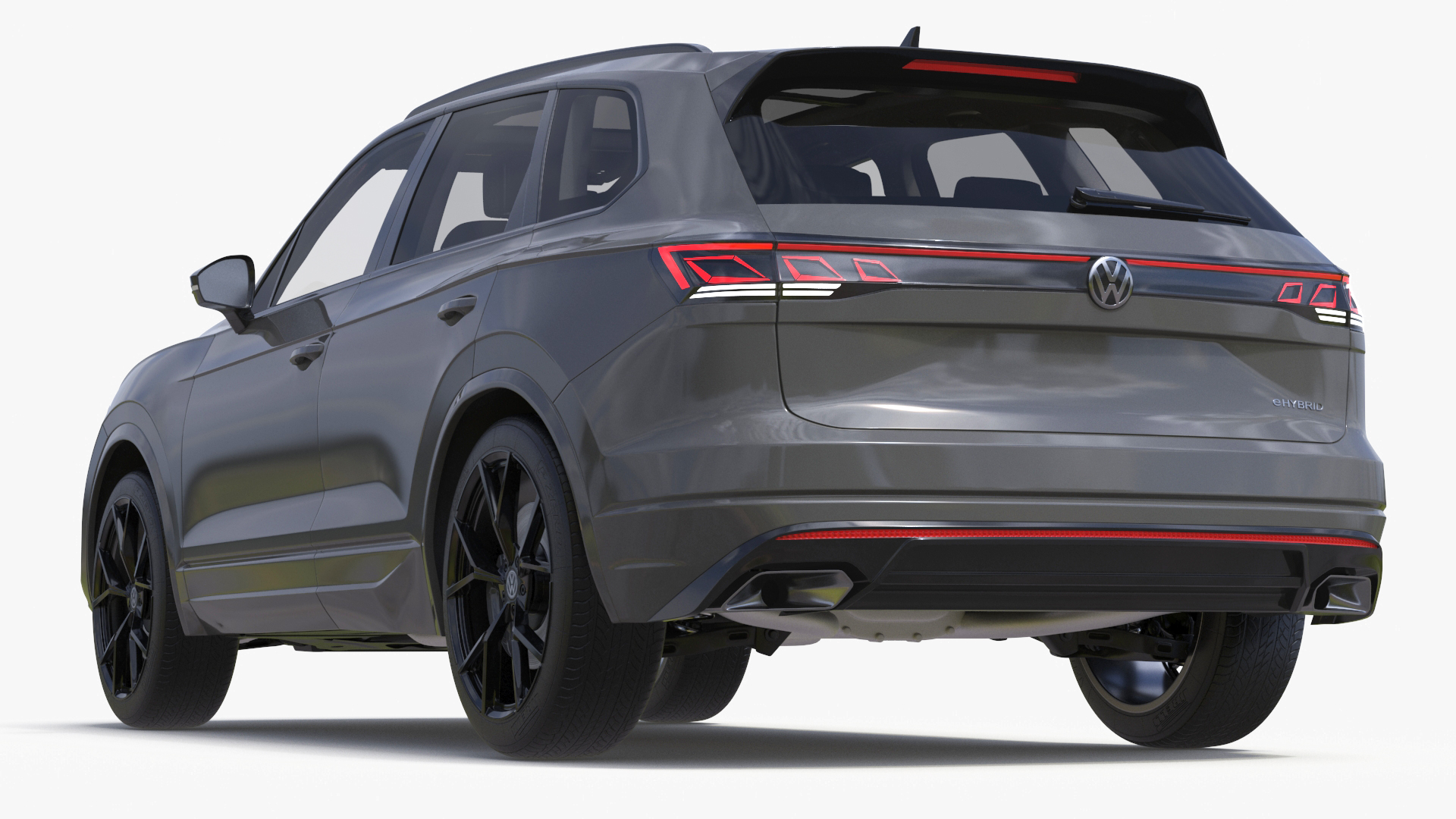 3D Volkswagen Touareg 2024 Grey Lights On model