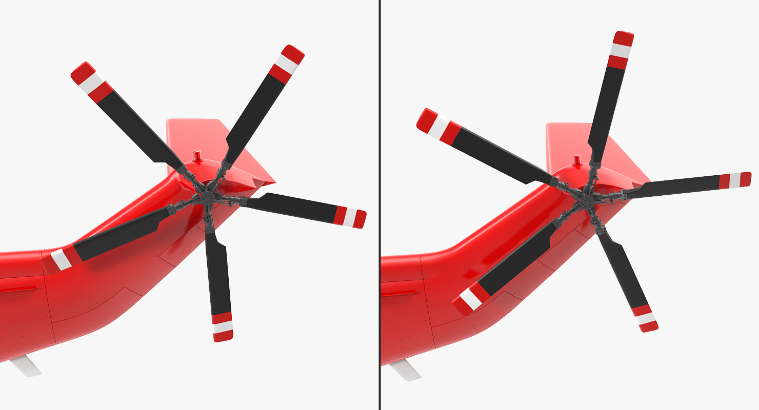 3D model Irish Coast Guard Rescue Helicopter Sikorsky S 61 Sea King Rigged