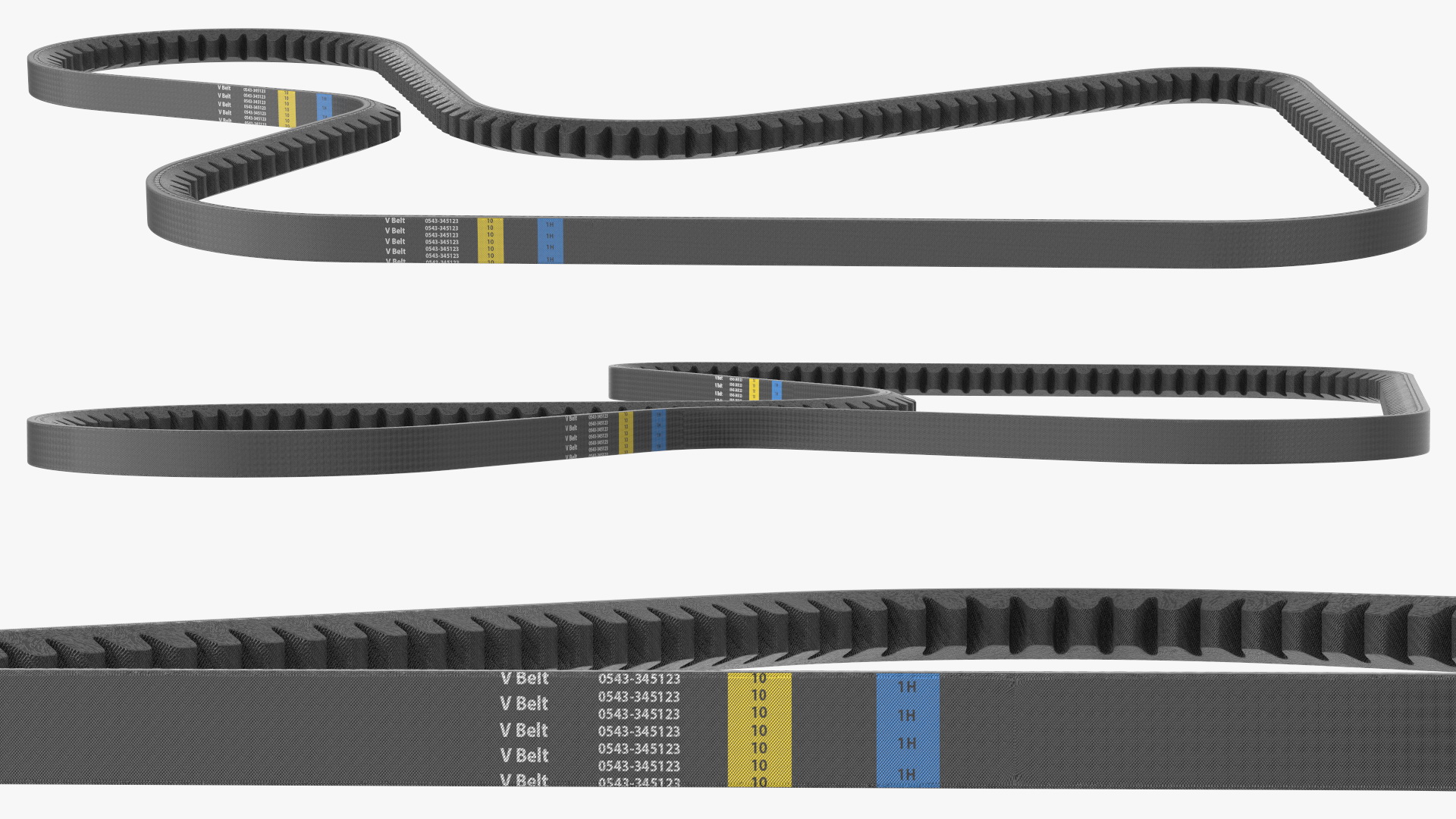 Accessory Drive V Belt Working Position 3D model