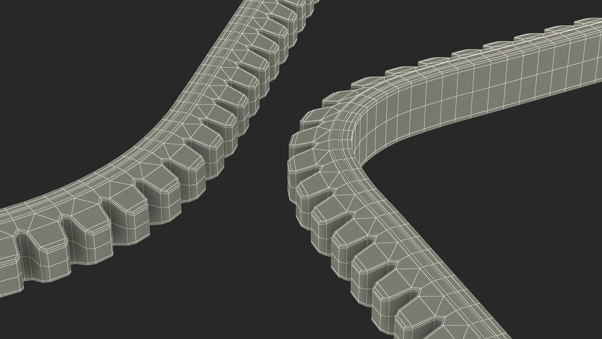Accessory Drive V Belt Working Position 3D model