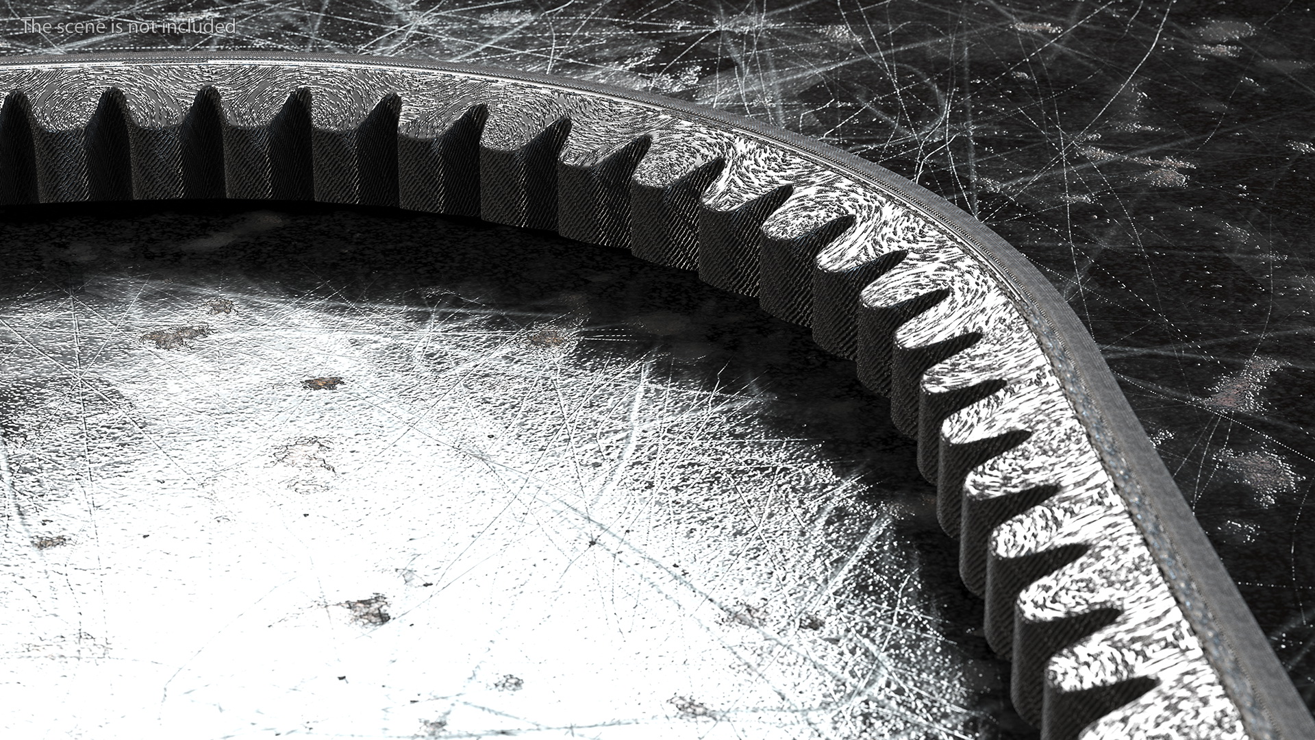 Accessory Drive V Belt Working Position 3D model