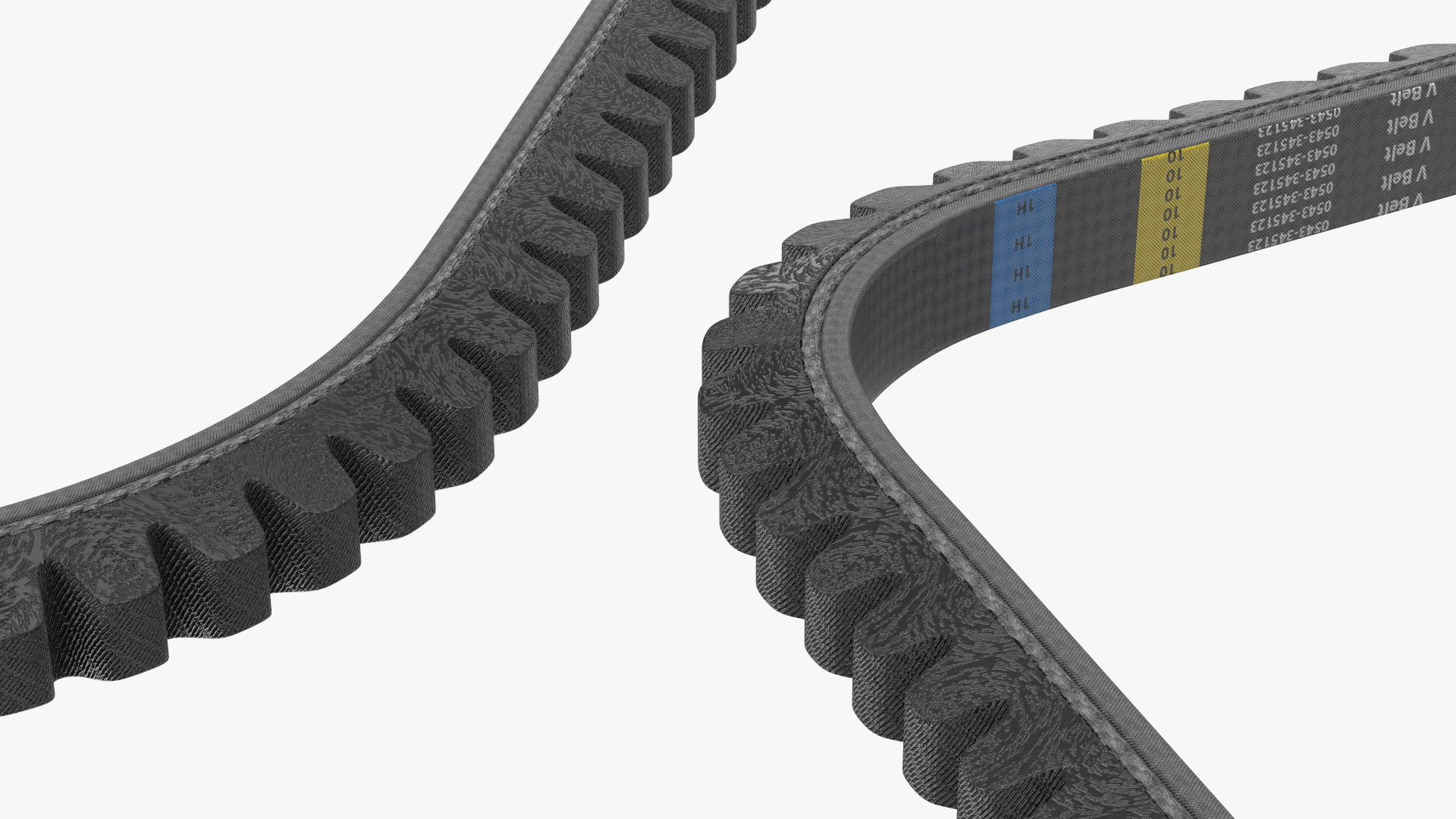 Accessory Drive V Belt Working Position 3D model