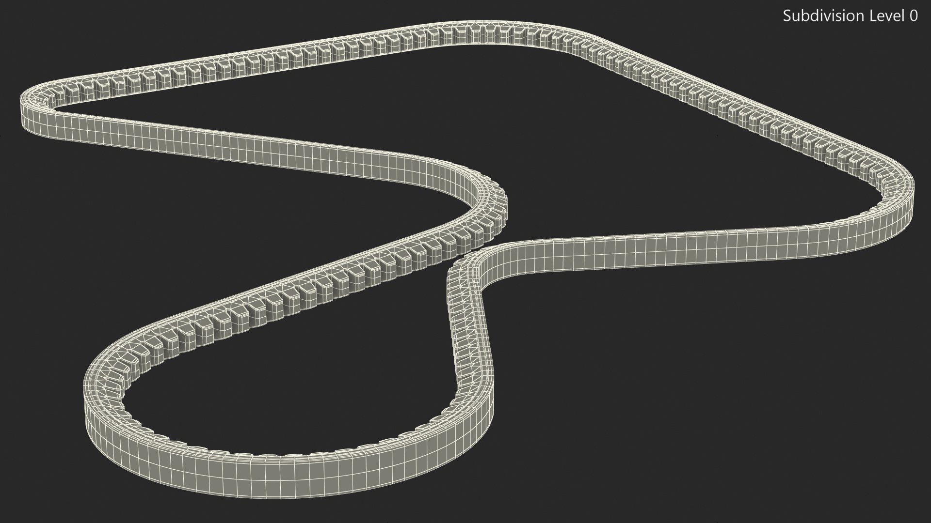 Accessory Drive V Belt Working Position 3D model