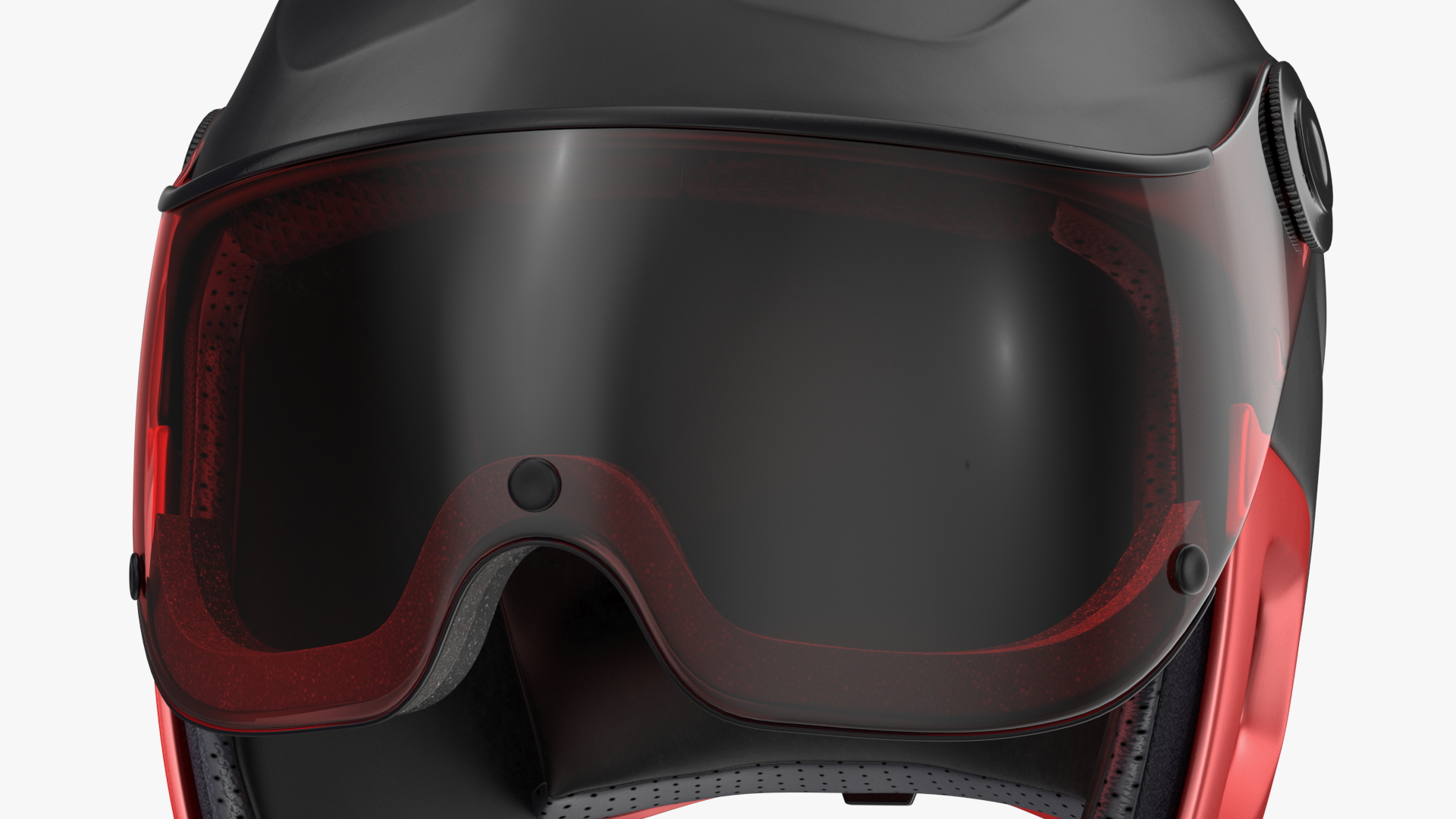 Ski Helmet with Integrated Goggles 3D model