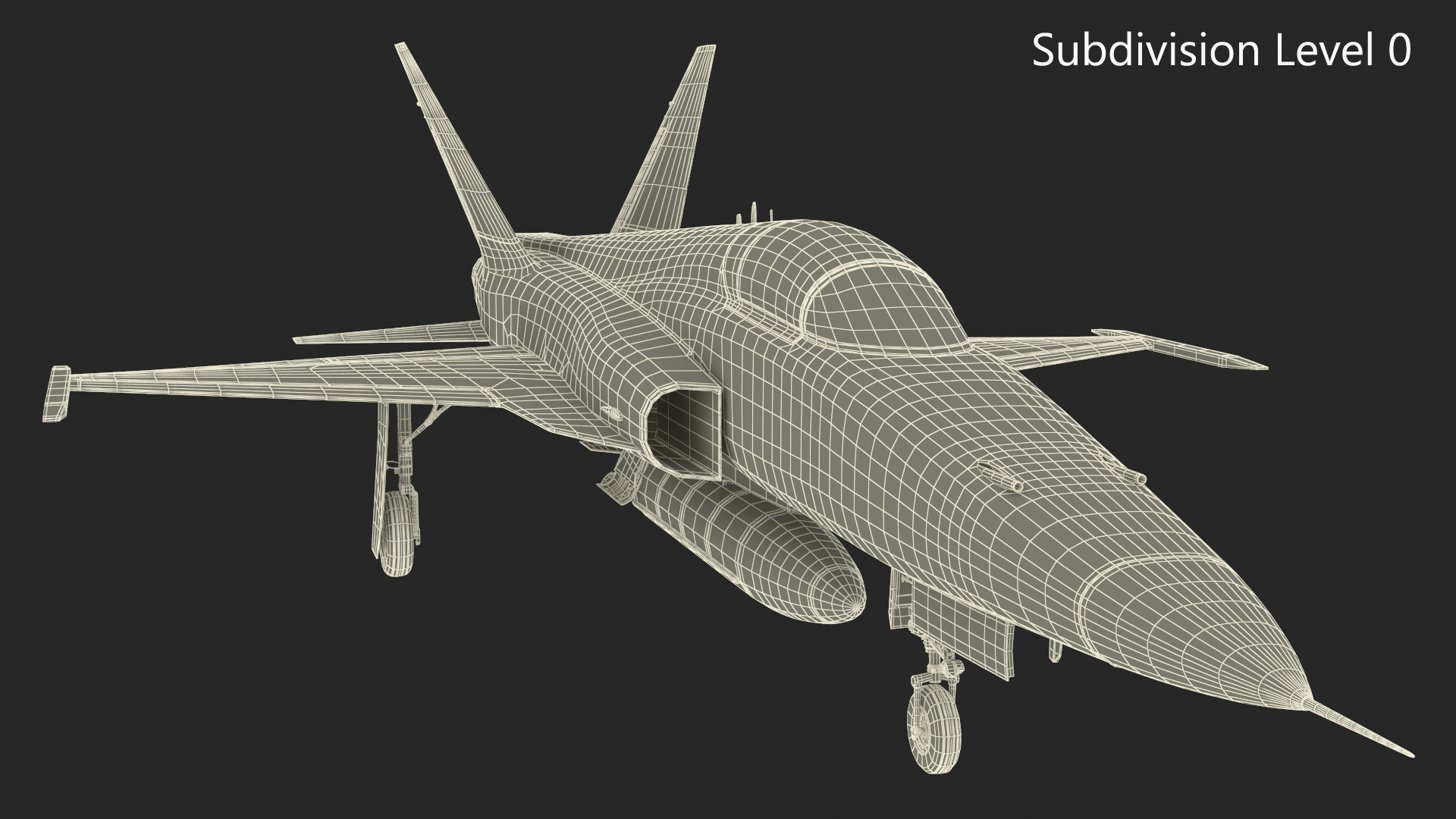 3D model Fighter Jet HESA Saeqeh Blue Color with Pilot
