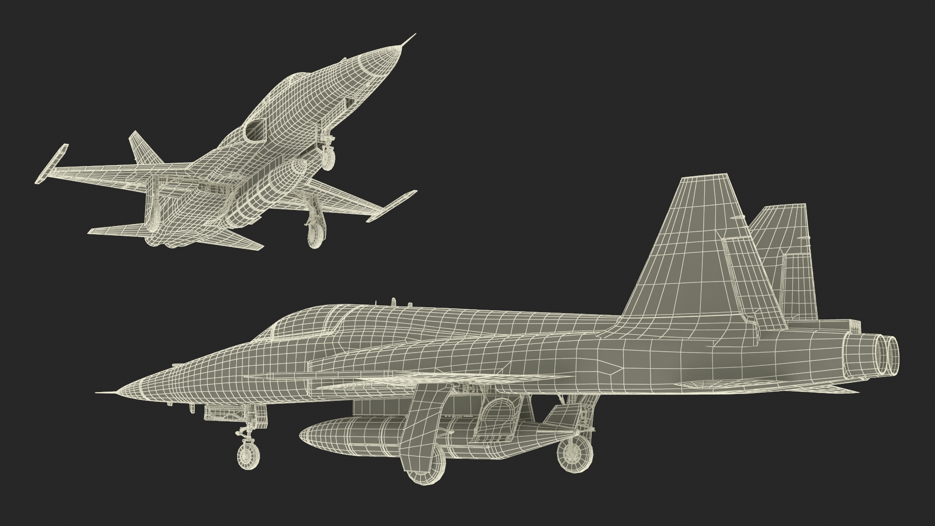3D model Fighter Jet HESA Saeqeh Blue Color with Pilot