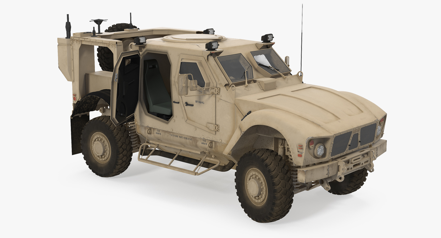 3D model Oshkosh M ATV Mine Resistant Ambush Protected Vehicle Rigged
