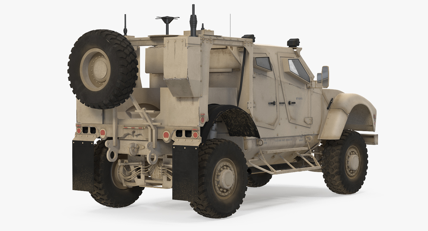 3D model Oshkosh M ATV Mine Resistant Ambush Protected Vehicle Rigged