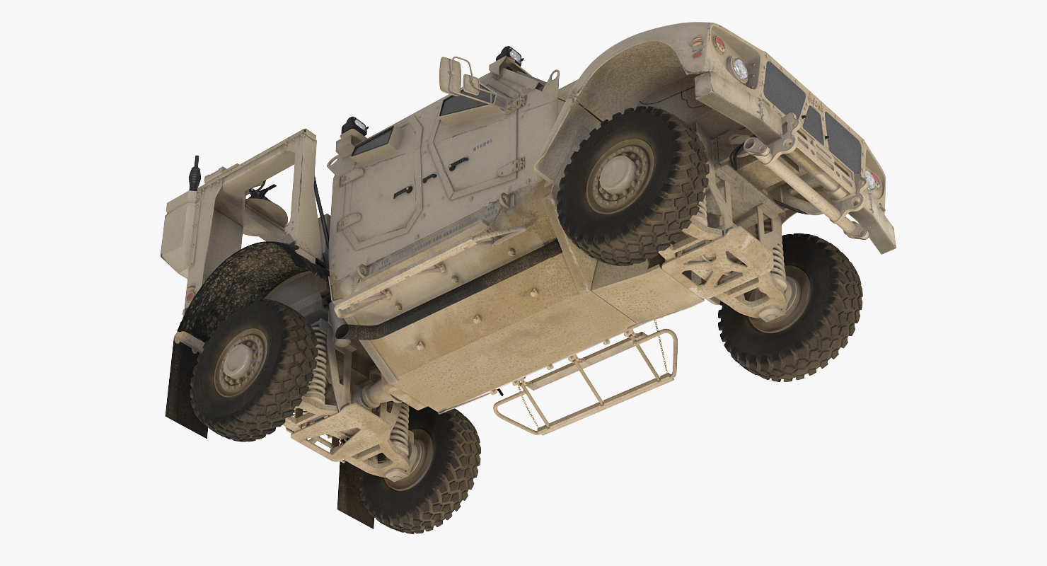 3D model Oshkosh M ATV Mine Resistant Ambush Protected Vehicle Rigged