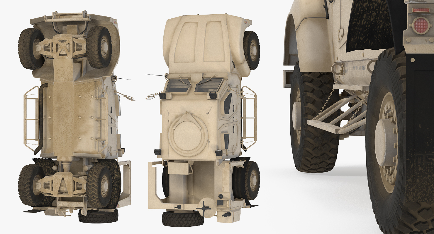 3D model Oshkosh M ATV Mine Resistant Ambush Protected Vehicle Rigged