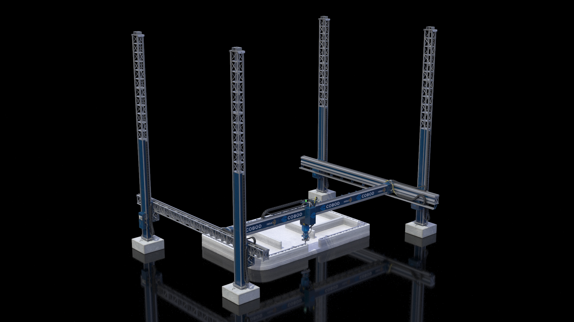 3D model Starting Printing of the Building Module