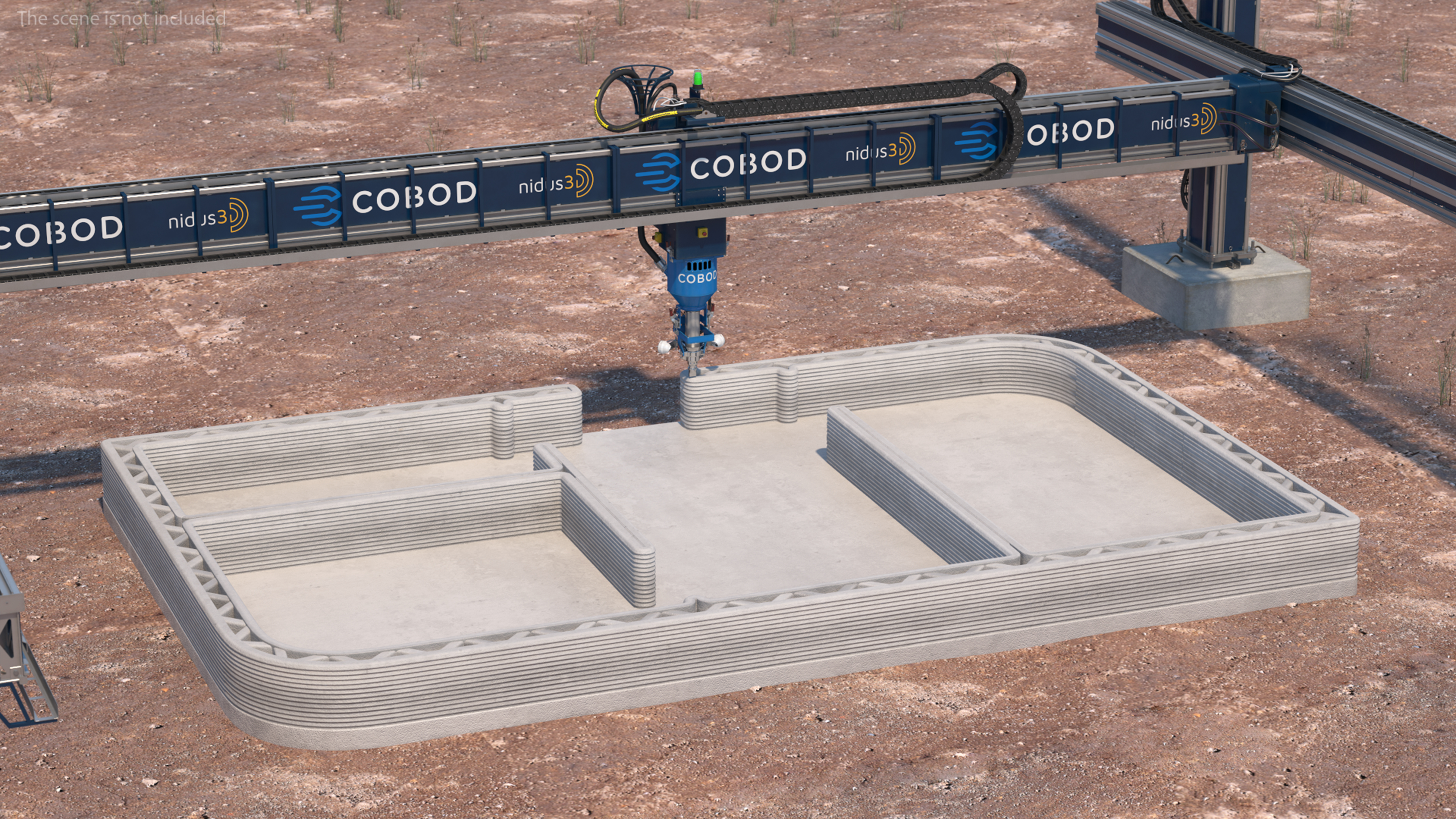 3D model Starting Printing of the Building Module