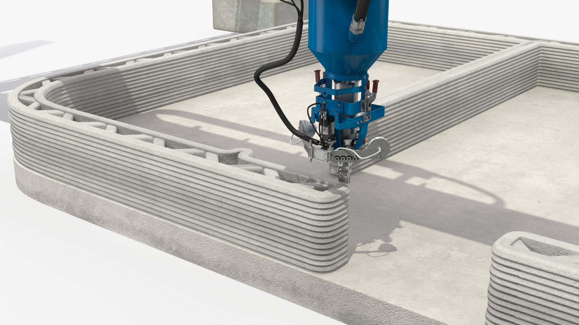 3D model Starting Printing of the Building Module