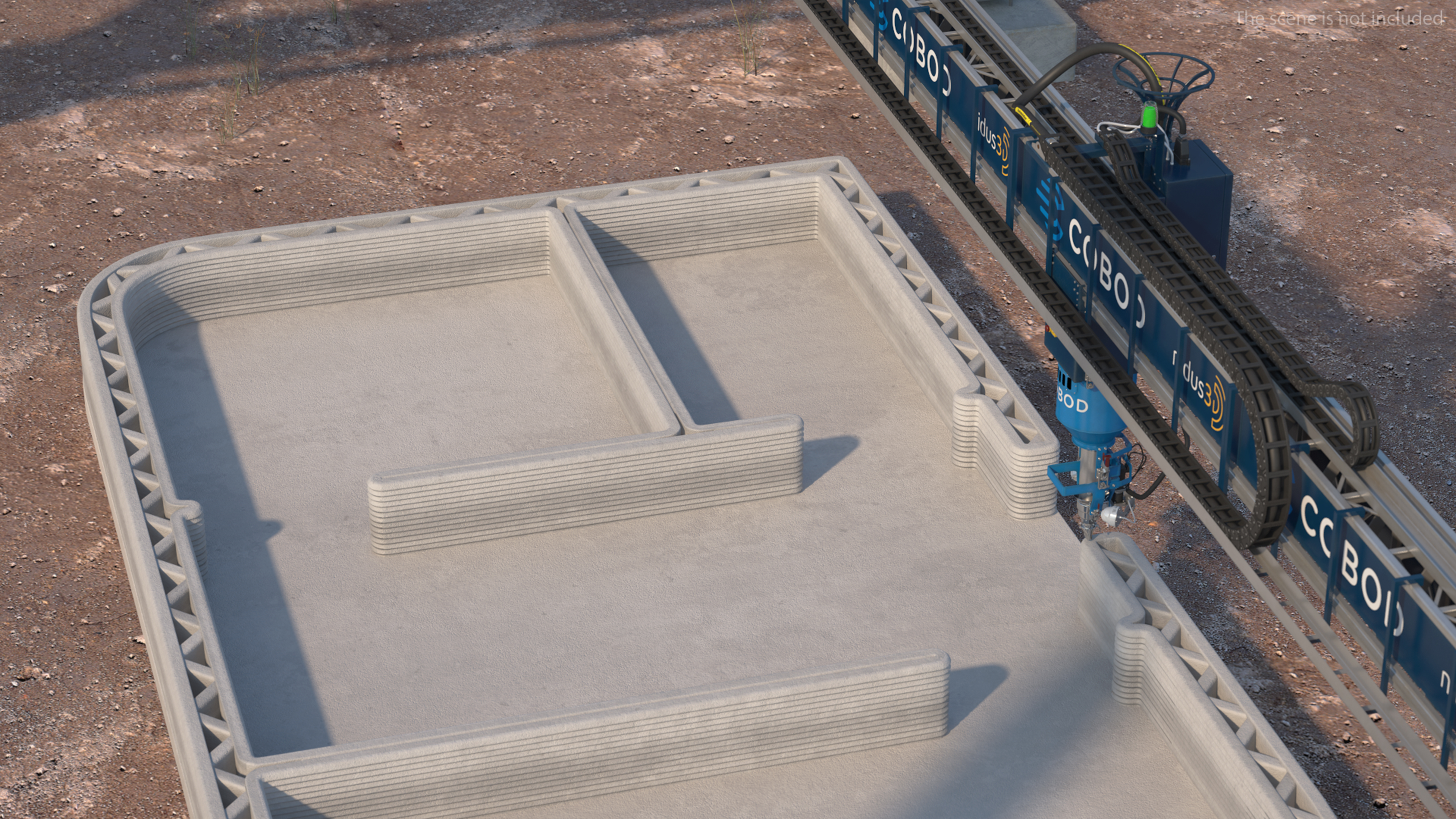 3D model Starting Printing of the Building Module