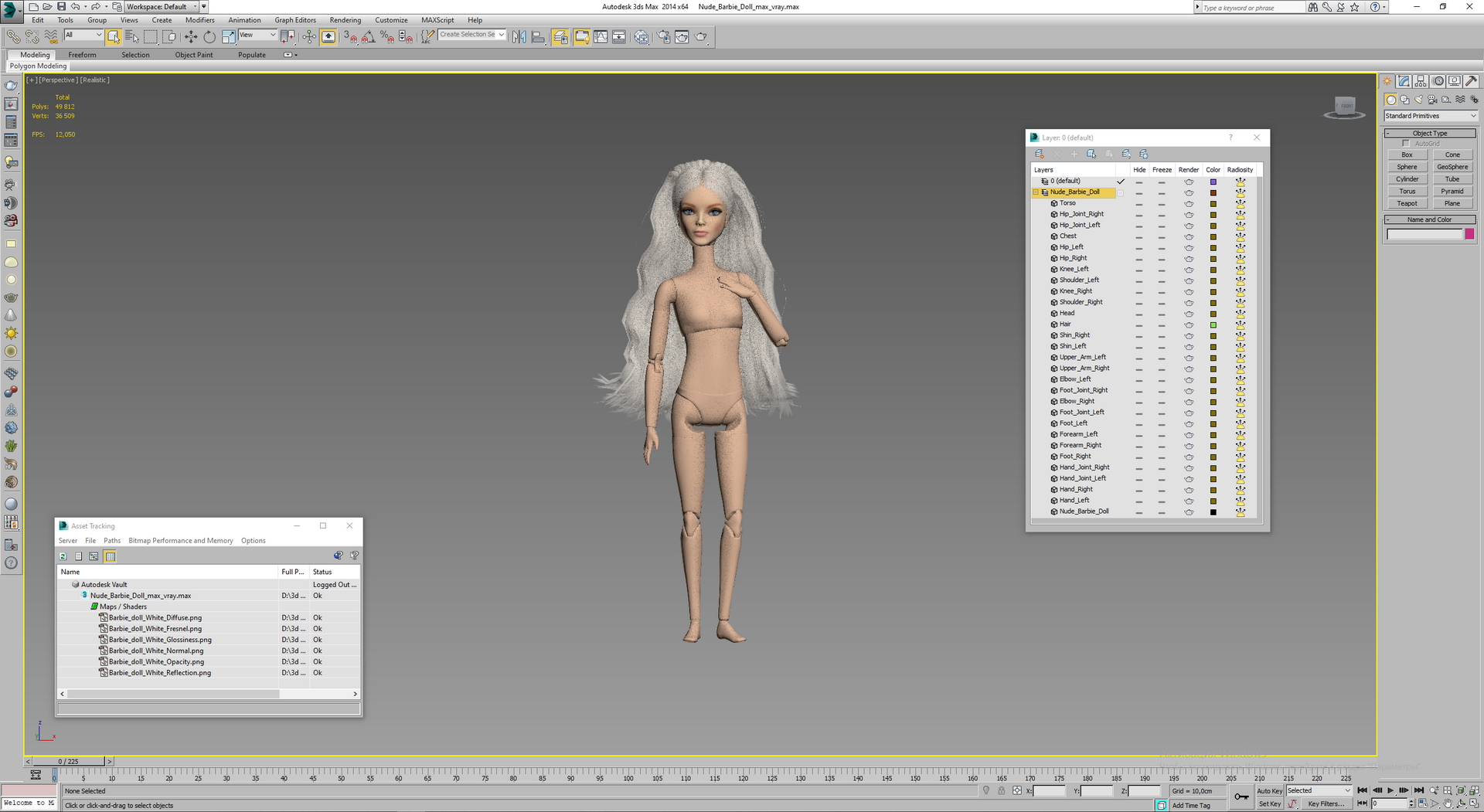 3D Nude Barbie Doll