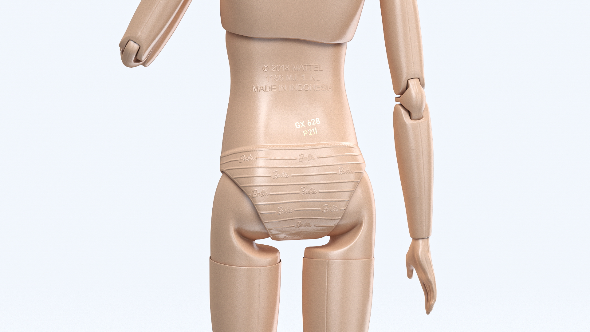 3D Nude Barbie Doll