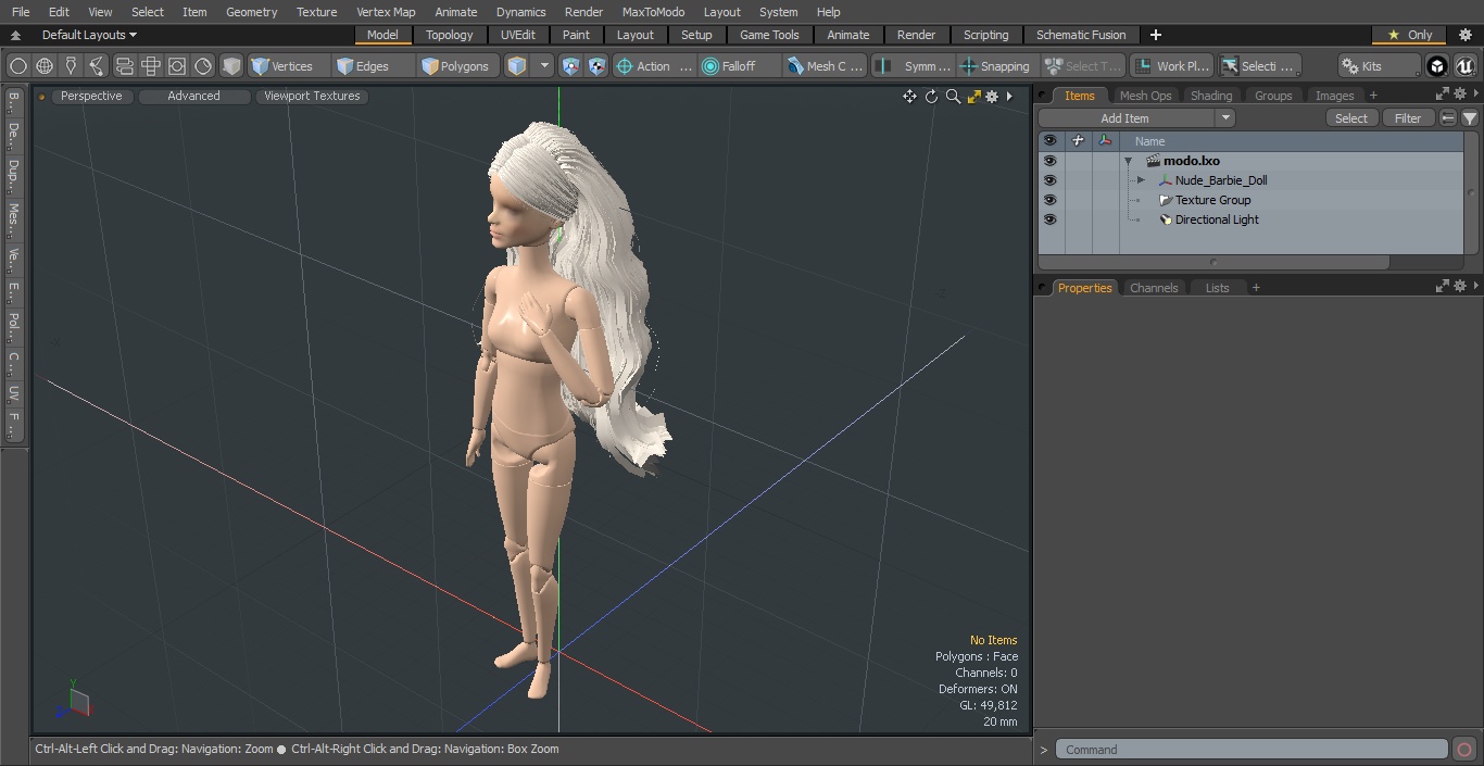 3D Nude Barbie Doll