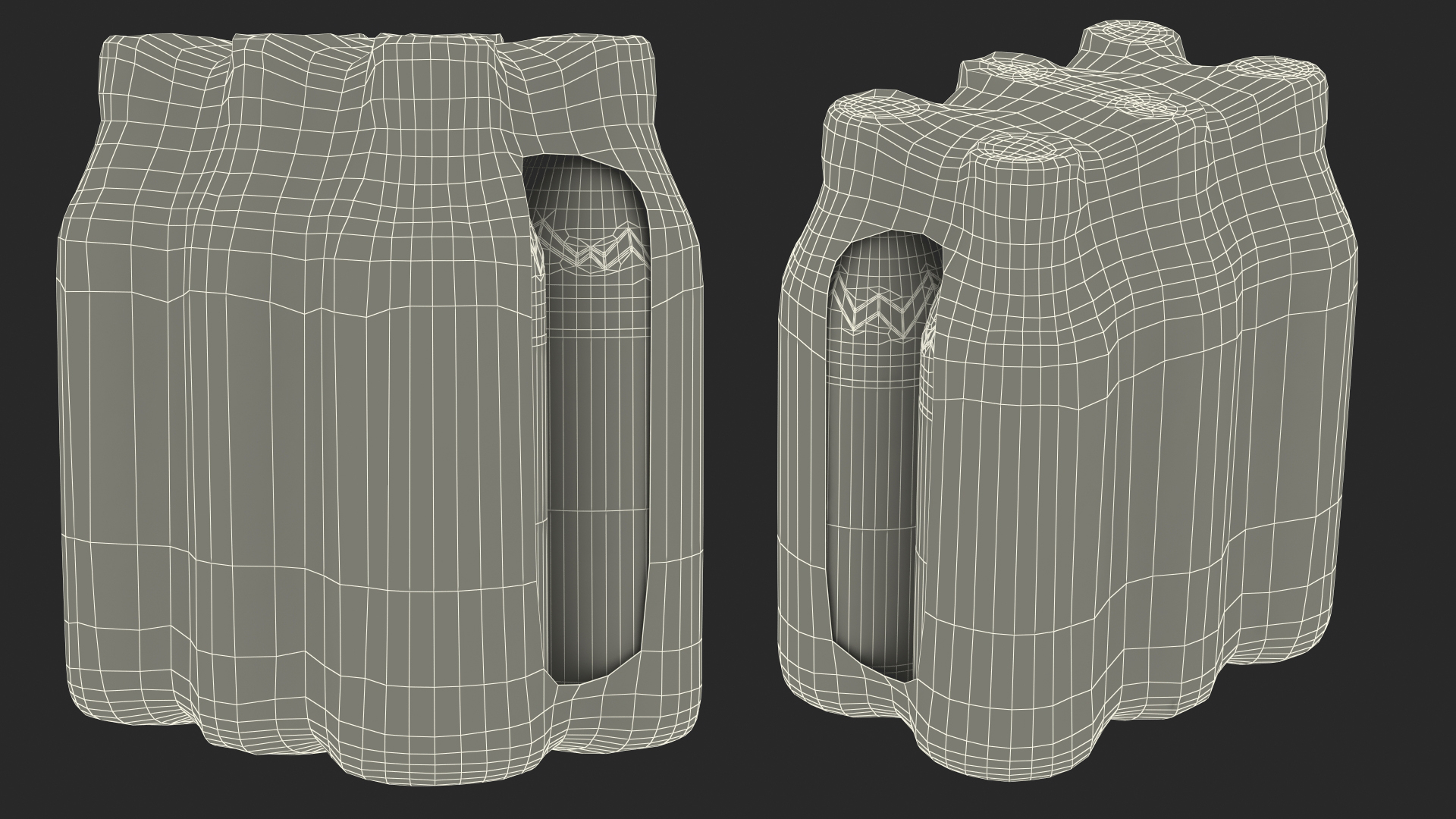 Evian Mineral Water 500ml 6 Bottle Pack 3D model