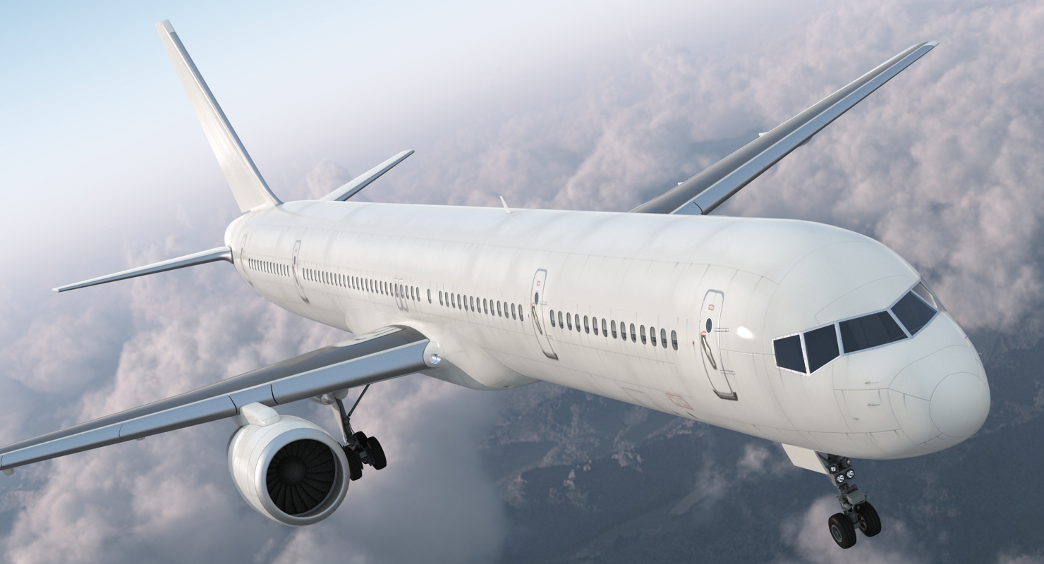 Boeing 757 300 Generic Rigged 3D model