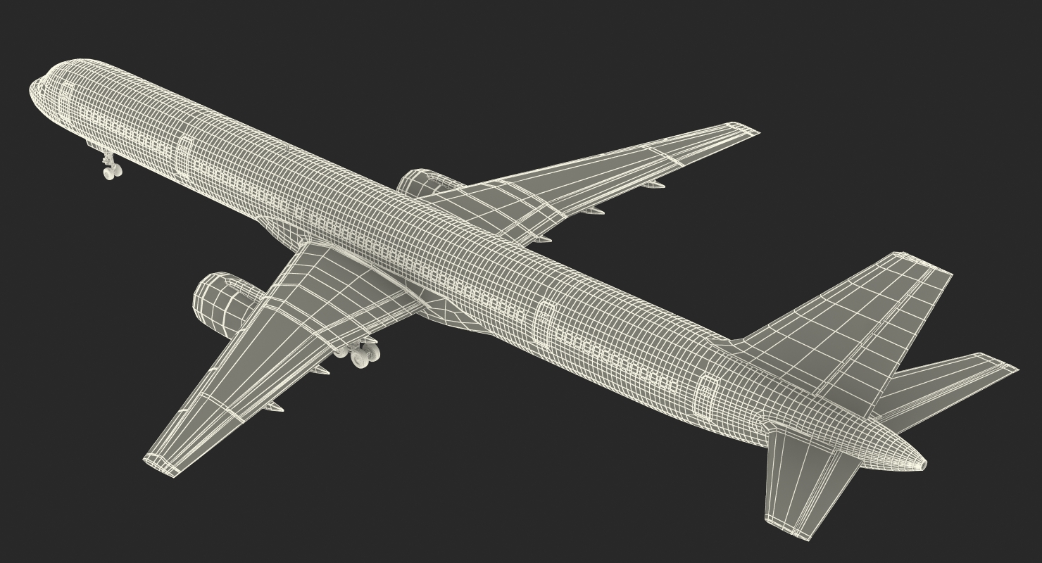 Boeing 757 300 Generic Rigged 3D model