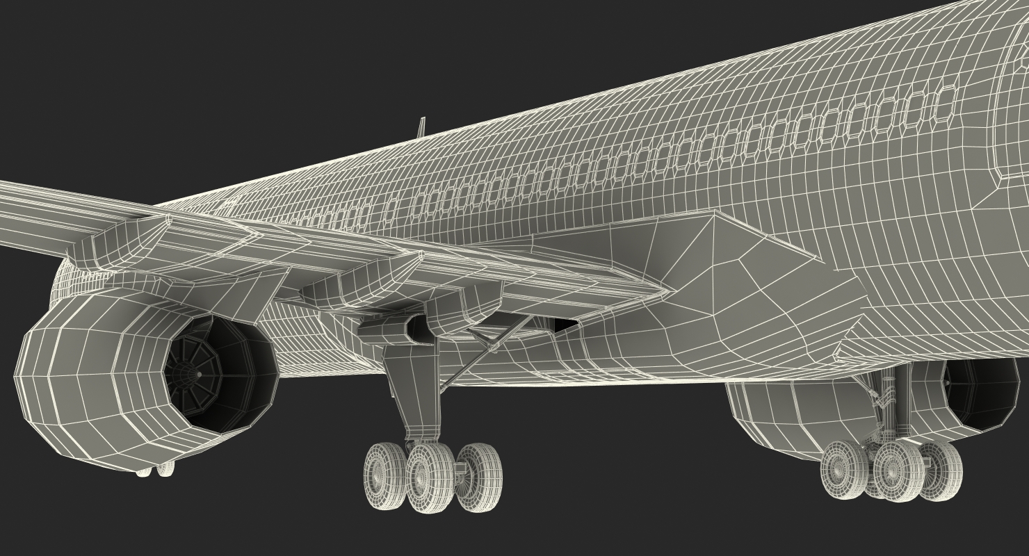 Boeing 757 300 Generic Rigged 3D model