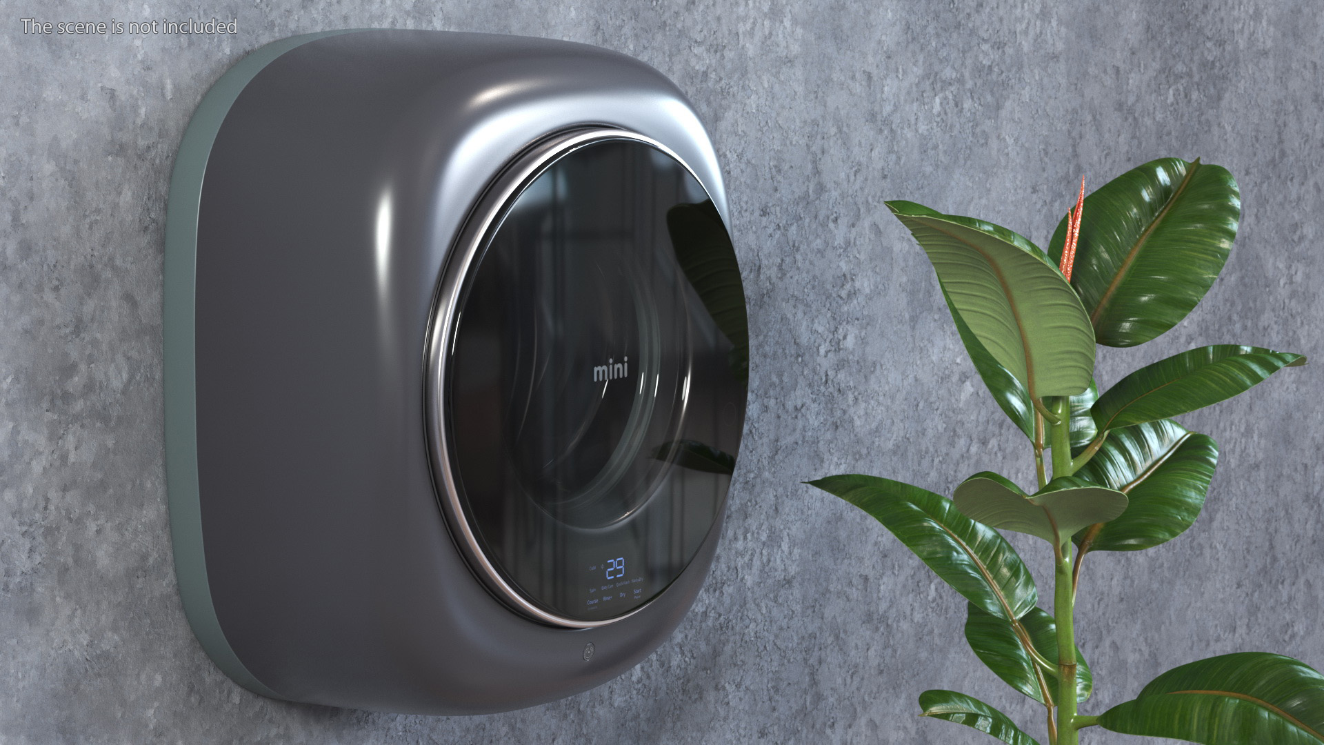 Daewoo Washer Dryer Machine for Wall Mount 3D