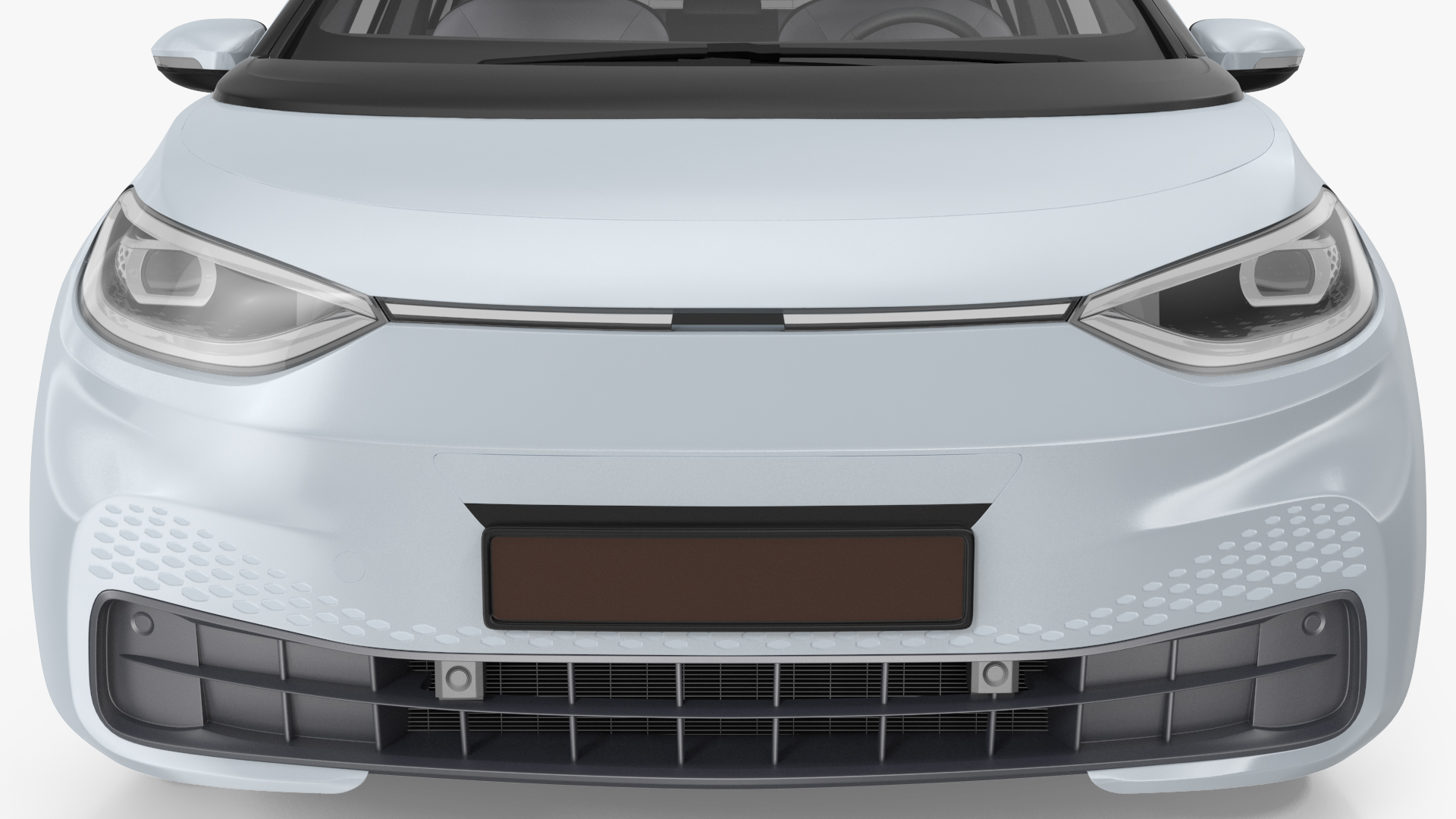3D Electric Car Hatchback Simple Interior model