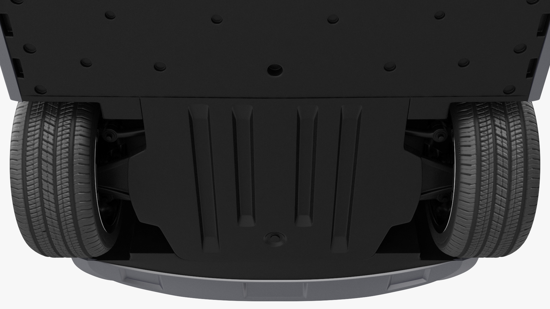 3D Electric Car Hatchback Simple Interior model