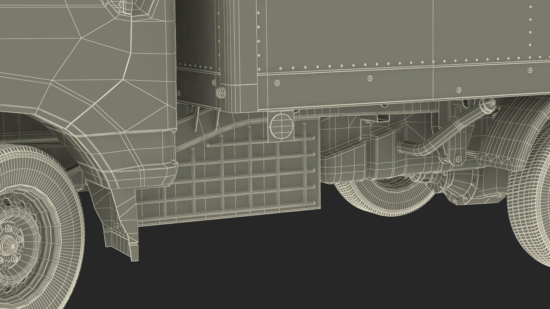 3D model Asian Mini Truck Refrigerator Blue Rigged for Maya