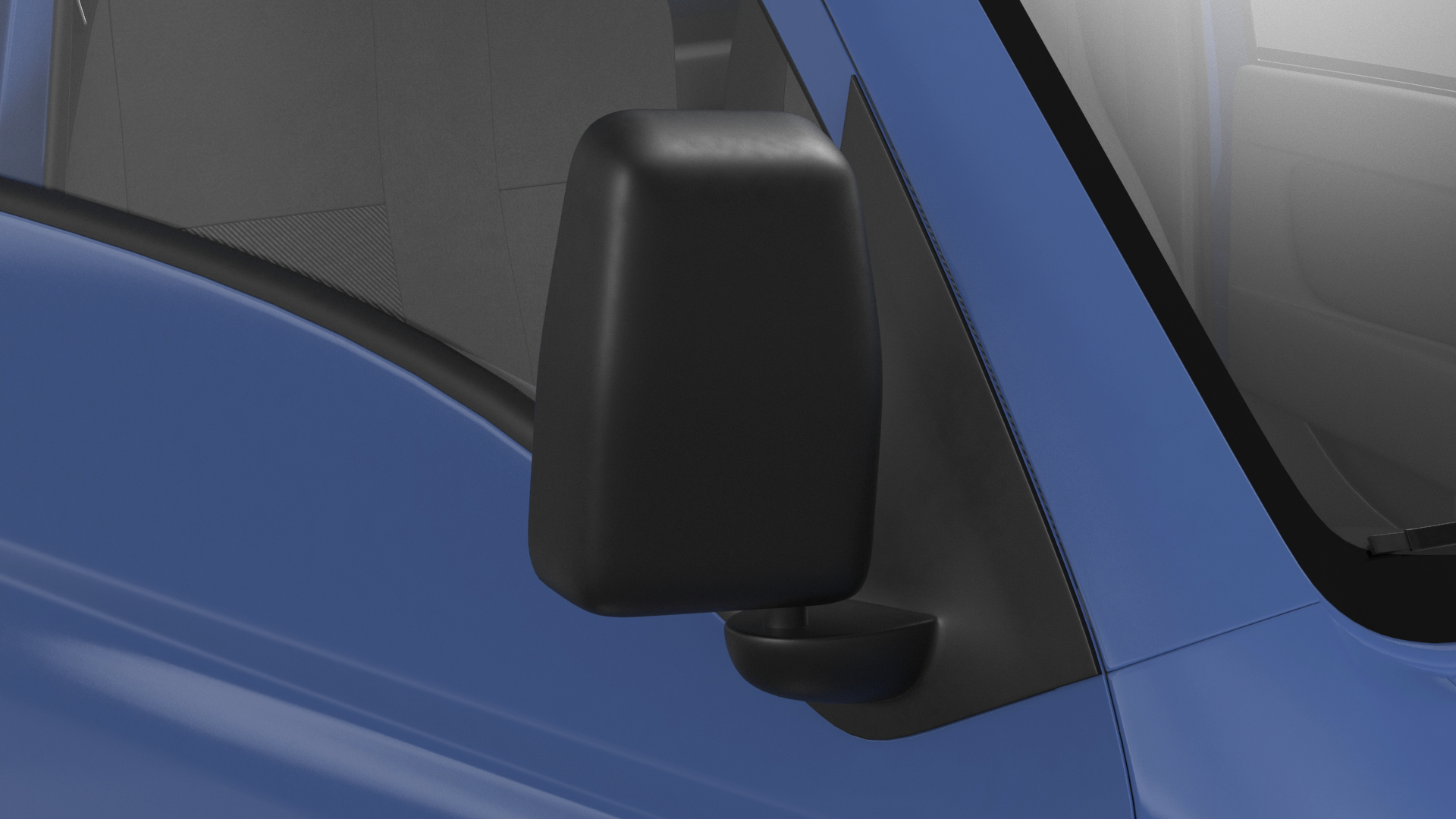 3D model Asian Mini Truck Refrigerator Blue Rigged for Maya