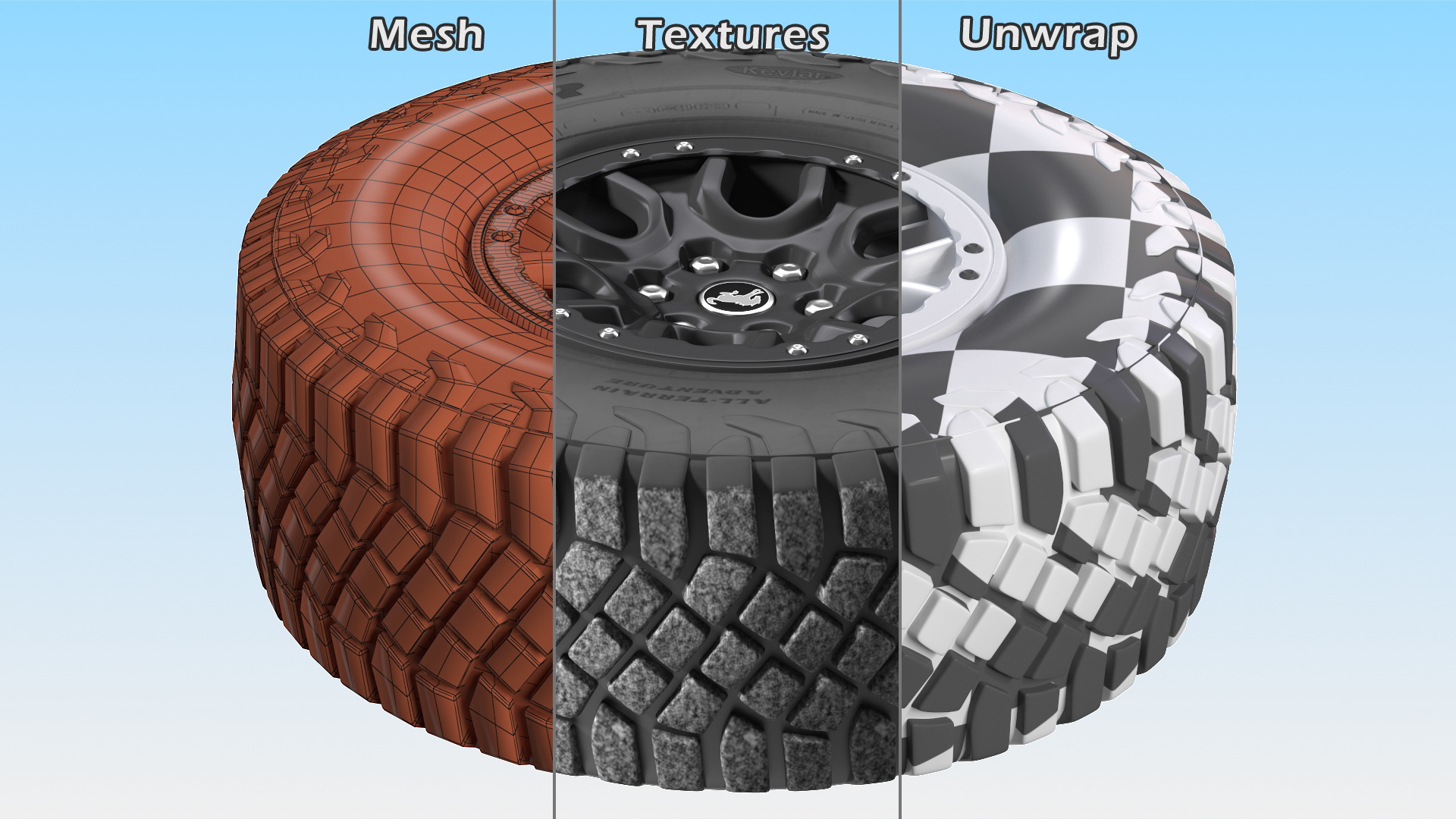 3D Goodyear Wrangler Off Road Tire