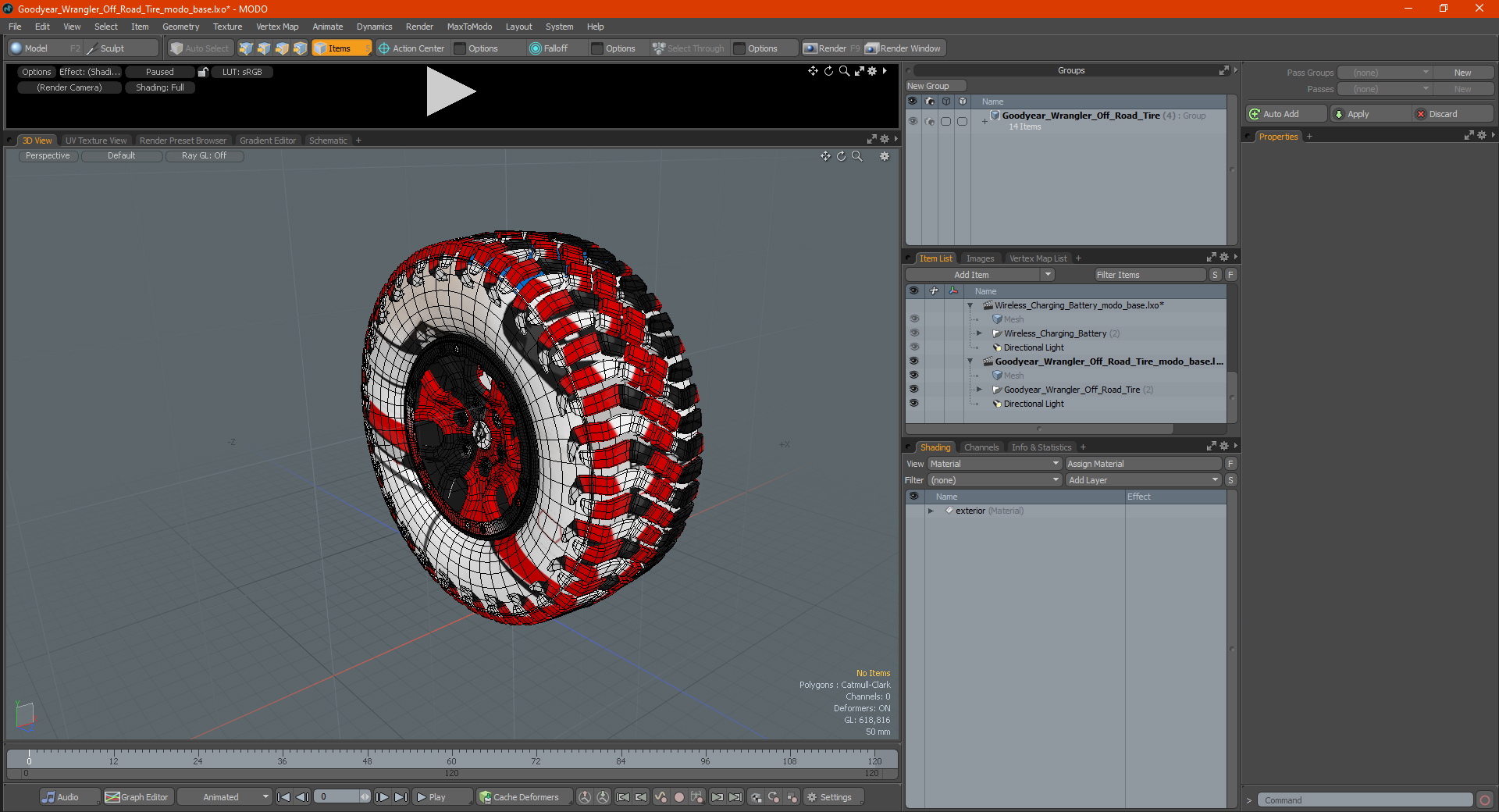 3D Goodyear Wrangler Off Road Tire