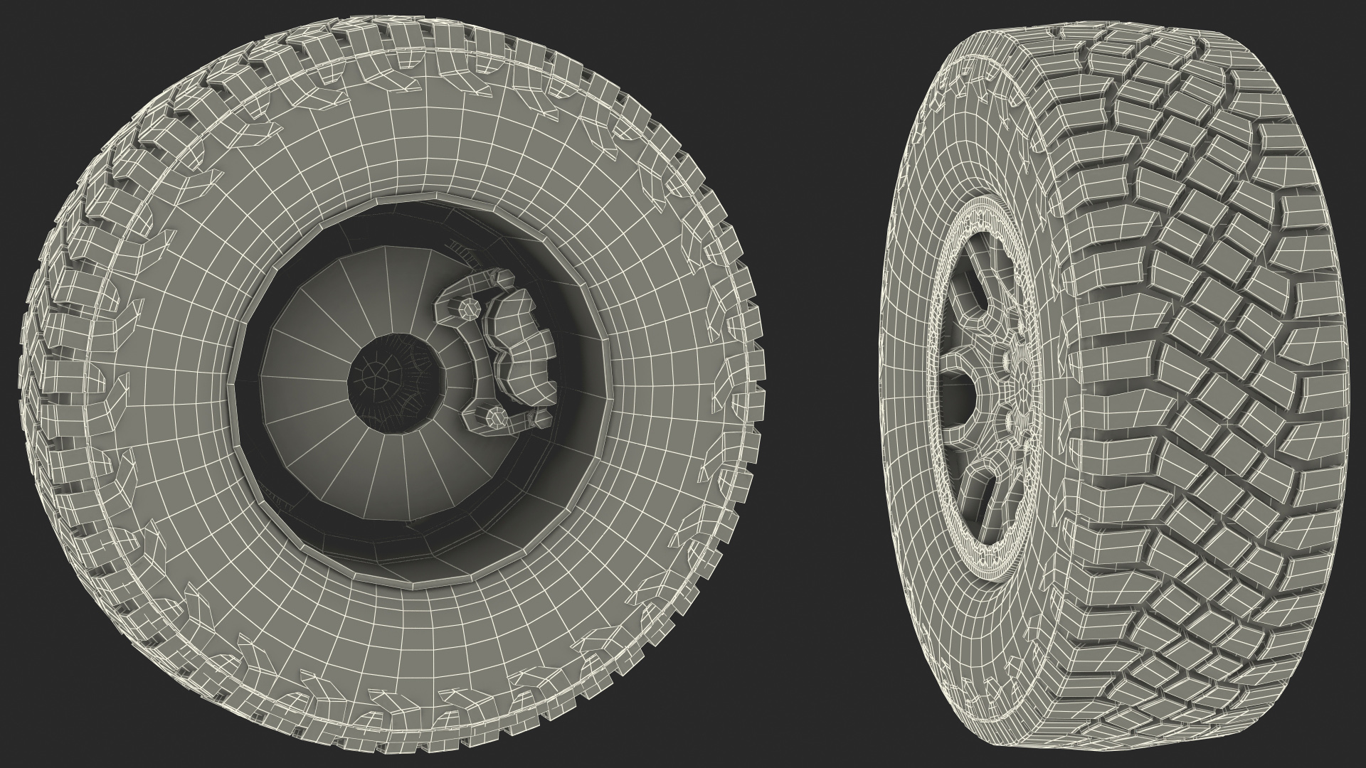 3D Goodyear Wrangler Off Road Tire
