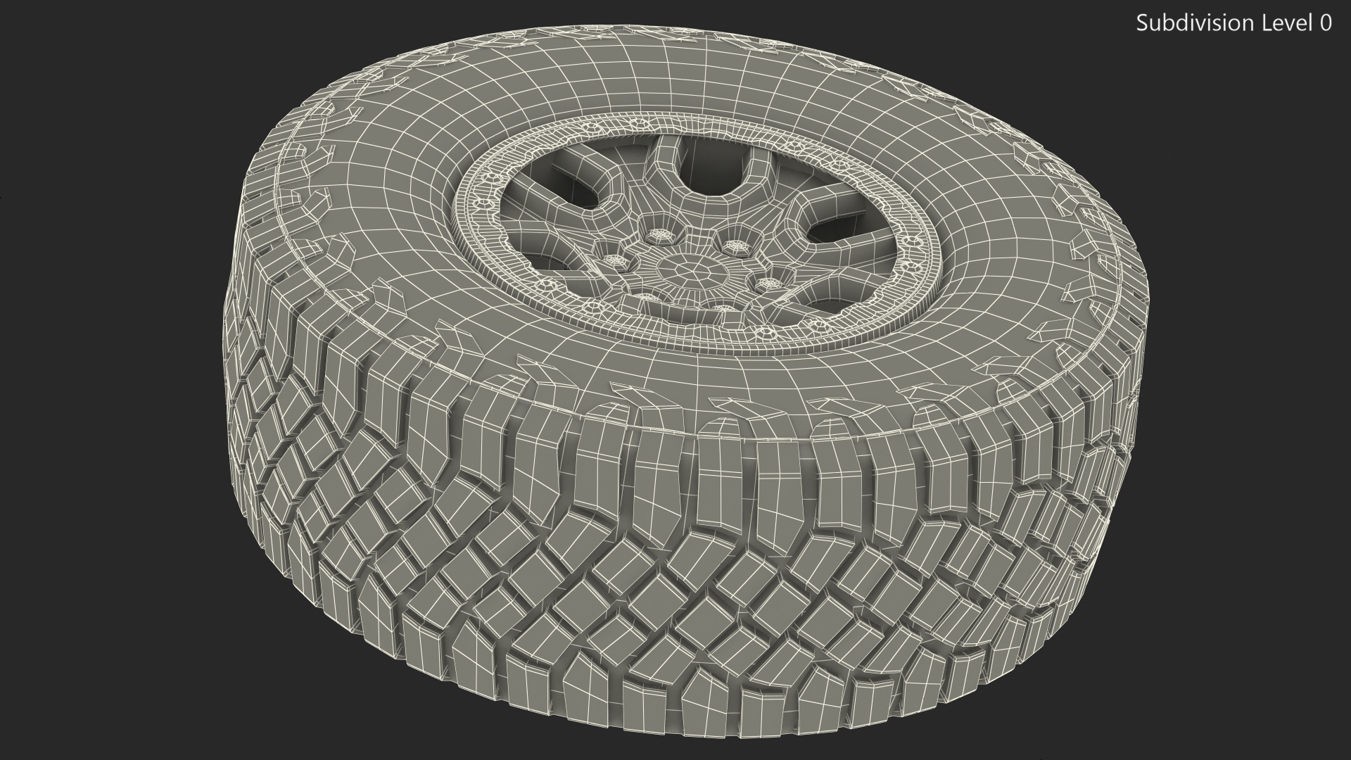 3D Goodyear Wrangler Off Road Tire