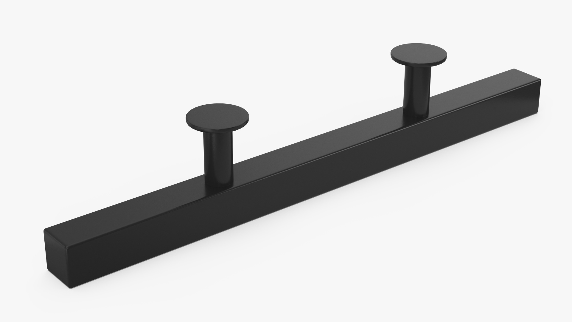 Kitchen Cabinet Handle T-Bar Black 3D model